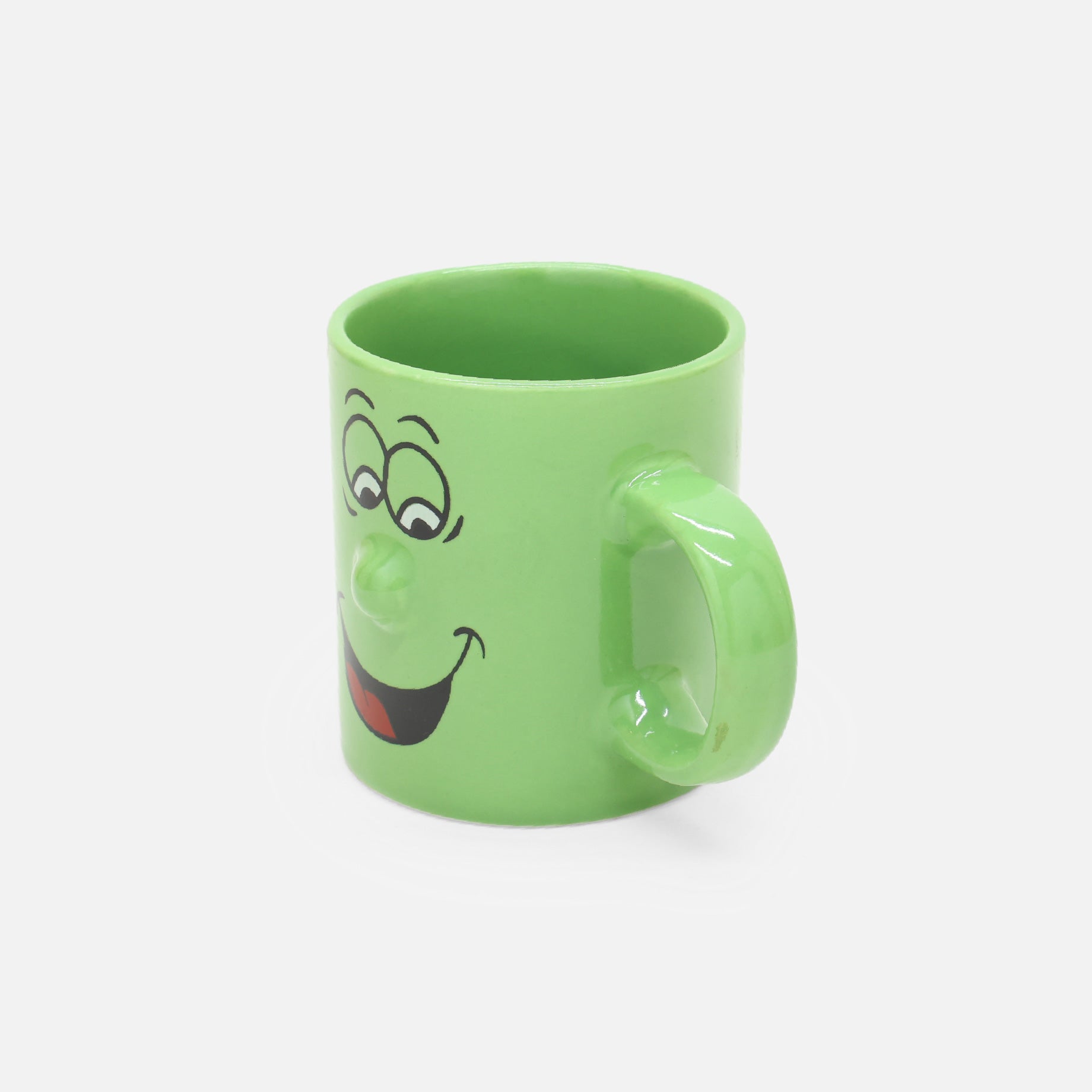 VINTAGE CERAMIC FUNNY DESIGN MUG(GREEN)