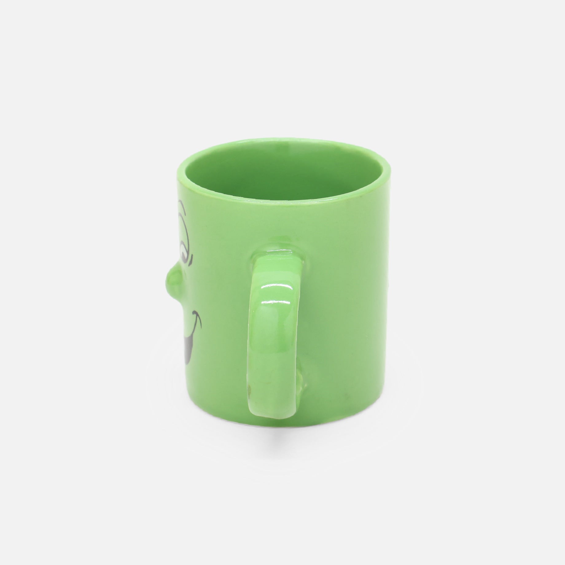 VINTAGE CERAMIC FUNNY DESIGN MUG(GREEN)