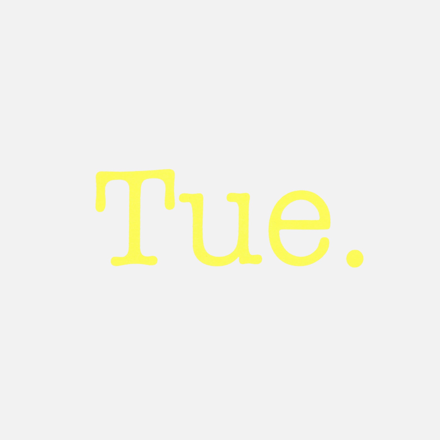 TUESDAY SS TEE(WHITE)