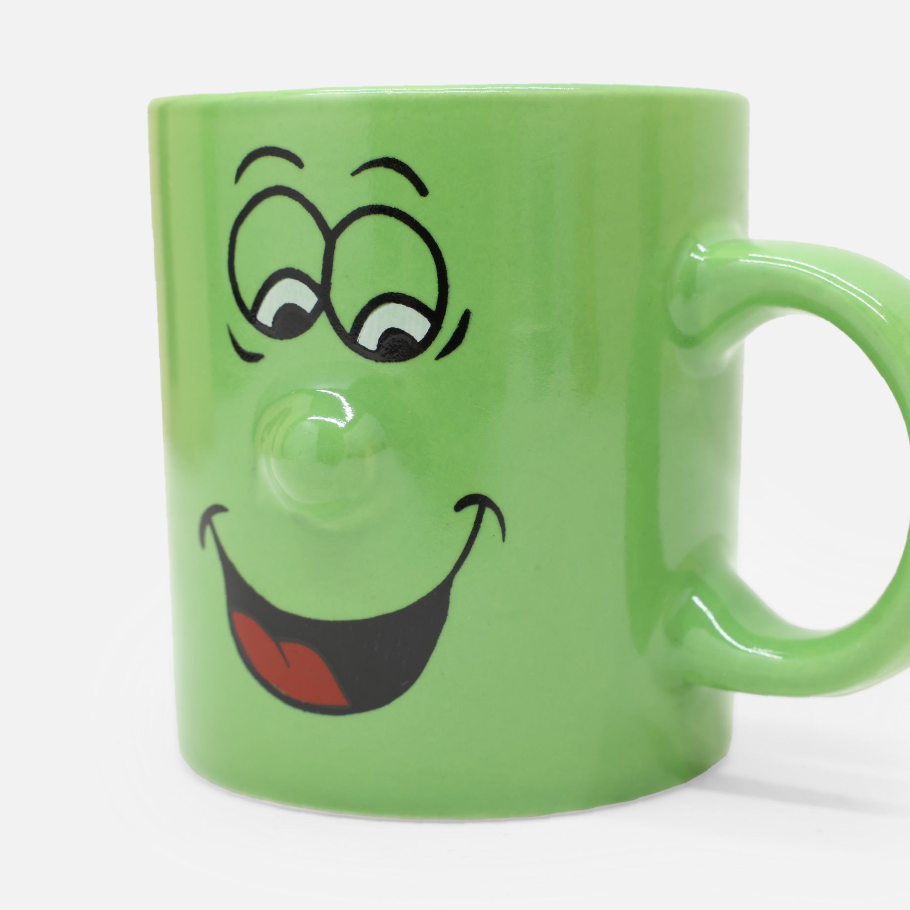 VINTAGE CERAMIC FUNNY DESIGN MUG(GREEN)