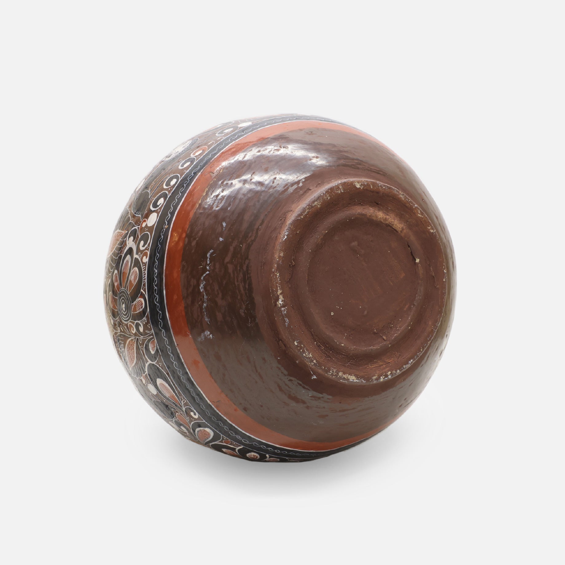 VINTAGE FOLK ART POTTERY VASE