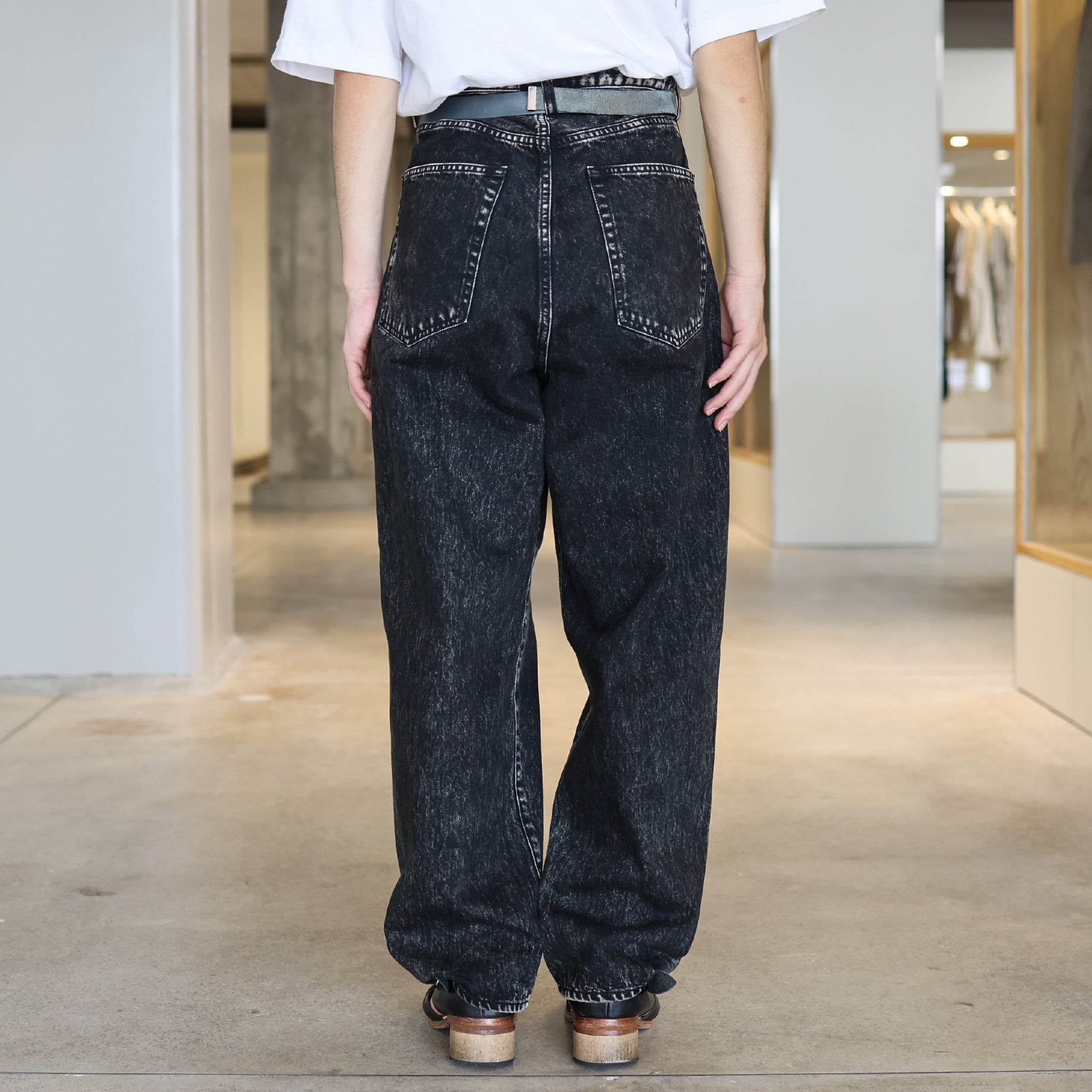 5 POCKET PANTS TYPE C(BLACK)