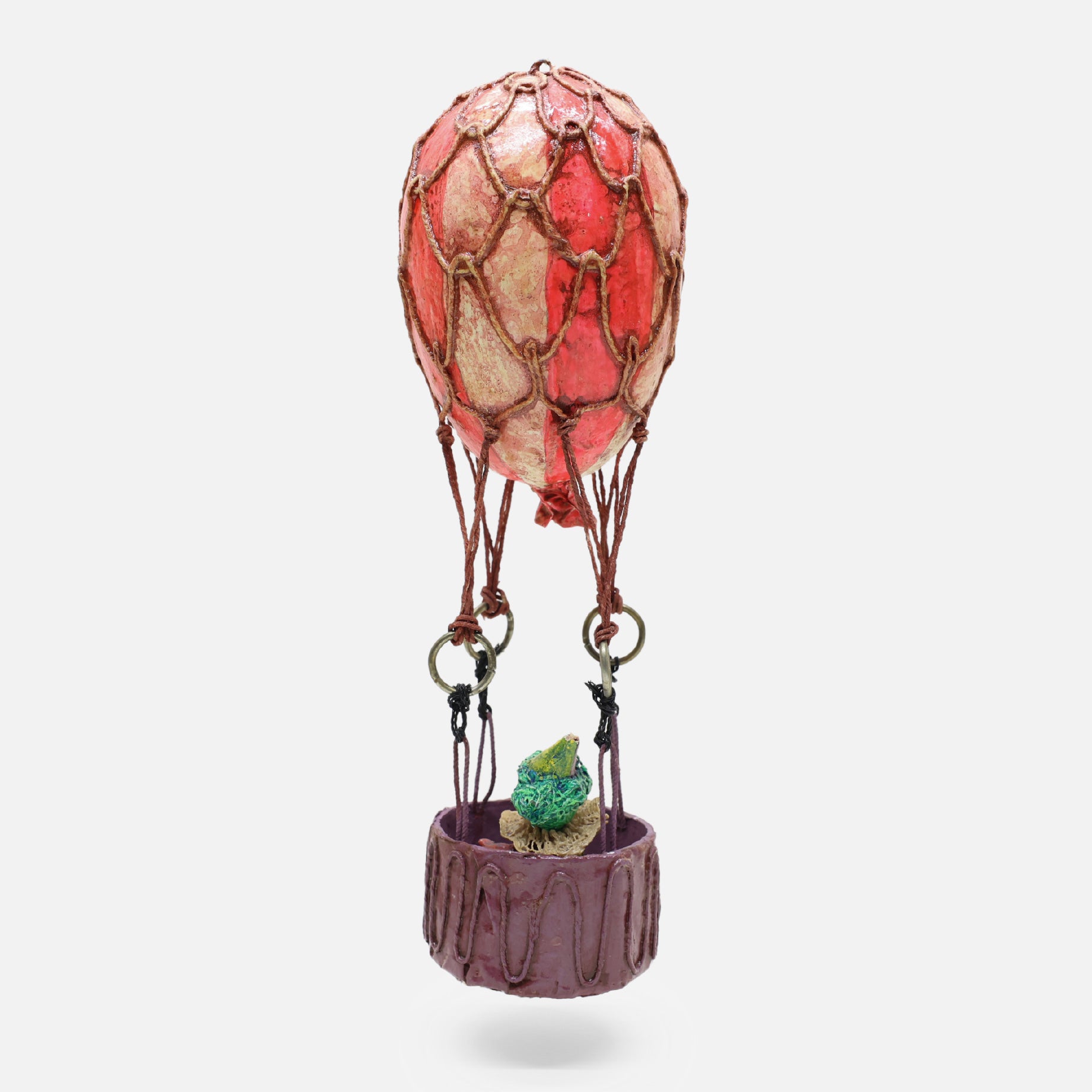 VINTAGE FOLK ART PAPER MACHE BALLOON