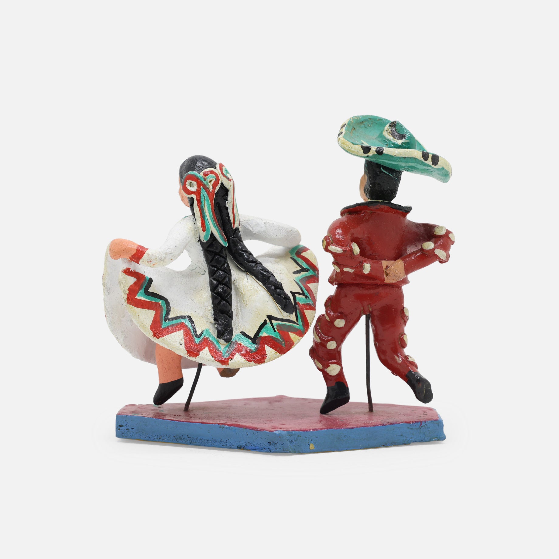 VINTAGE FOLK ART POTTERY FIGURE(DANCER)