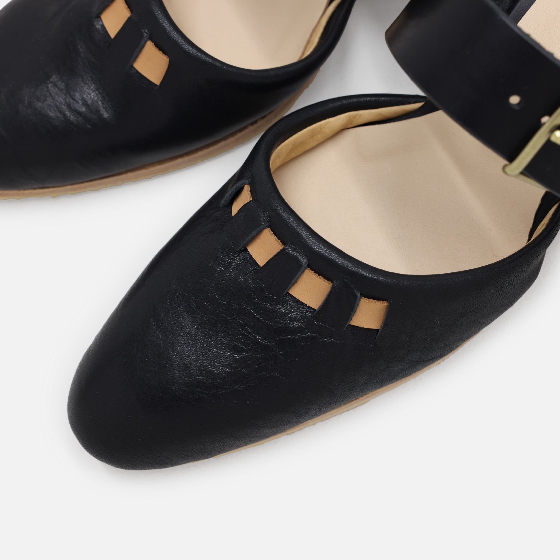 STITCHED MULE(BLACK)