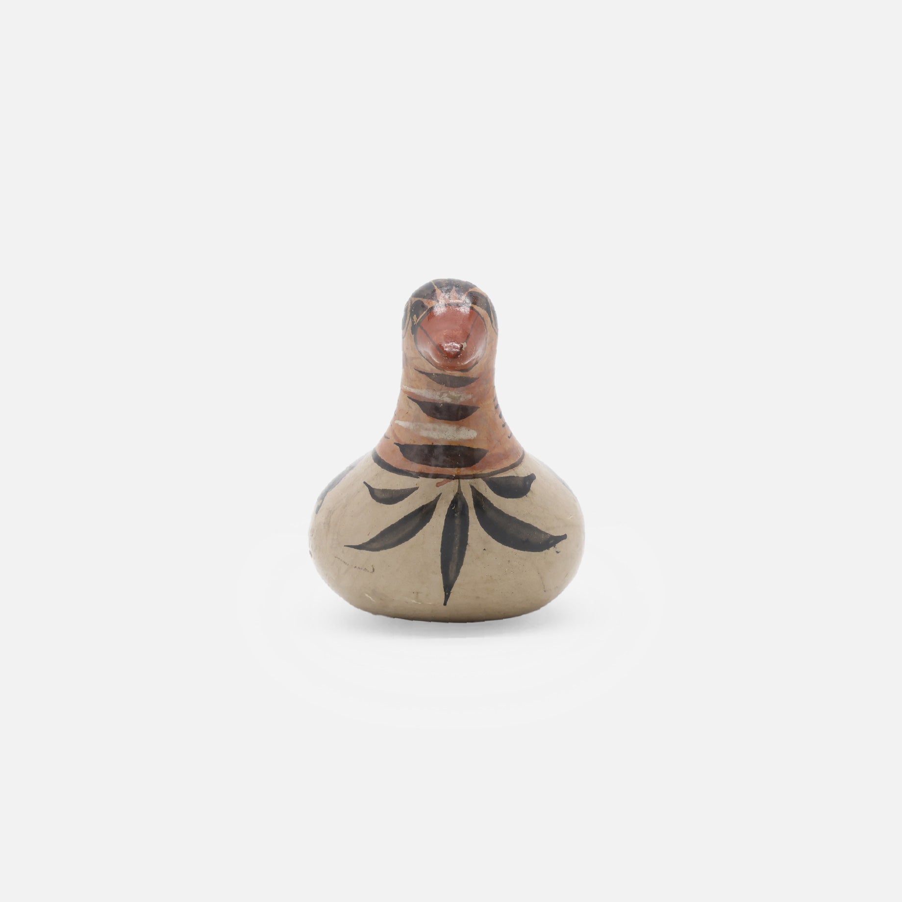 VINTAGE FOLK ART POTTERY BIRD(BEIGE)