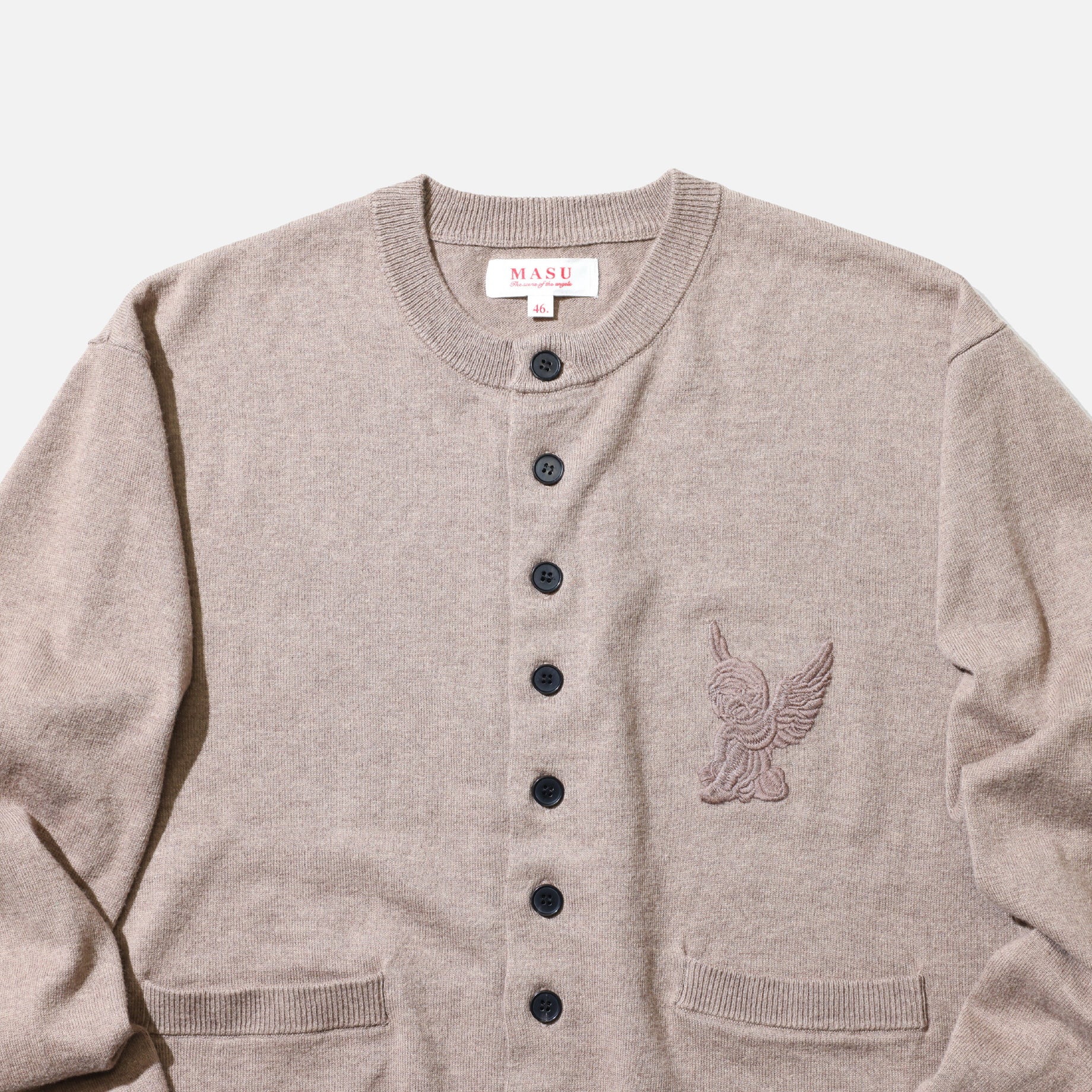 10 BUTTONS CARDIGAN (BEIGE)