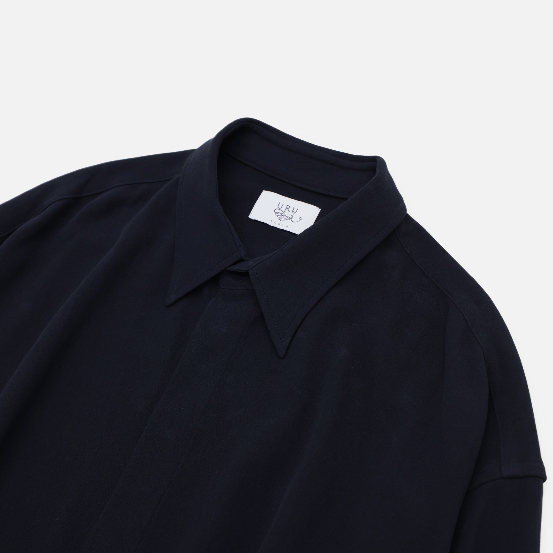 FLY FLONT SHIRTS(D.NAVY)