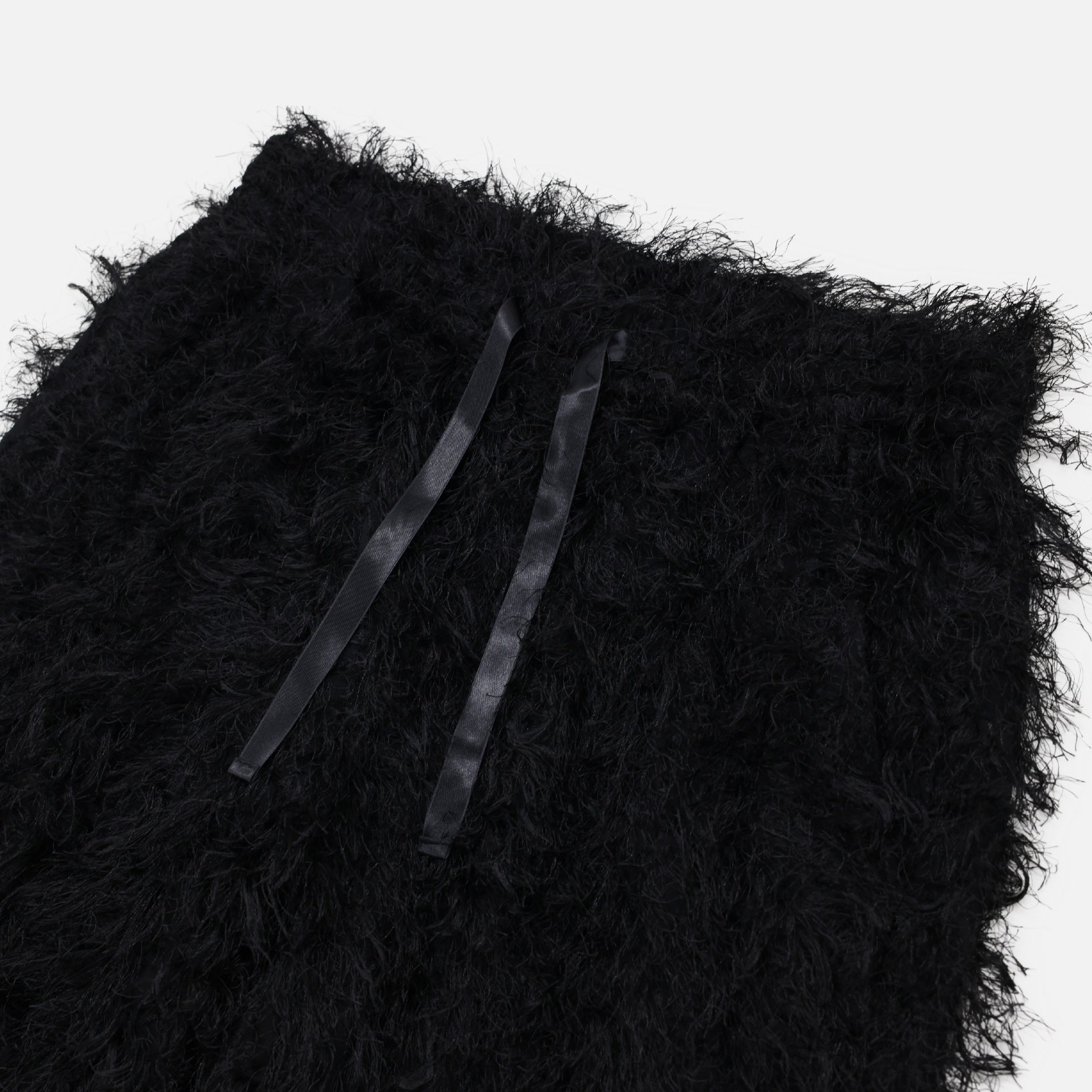 STRING EASY PANT - PE/R ARGYLE FRINGE JQ.(BLACK)