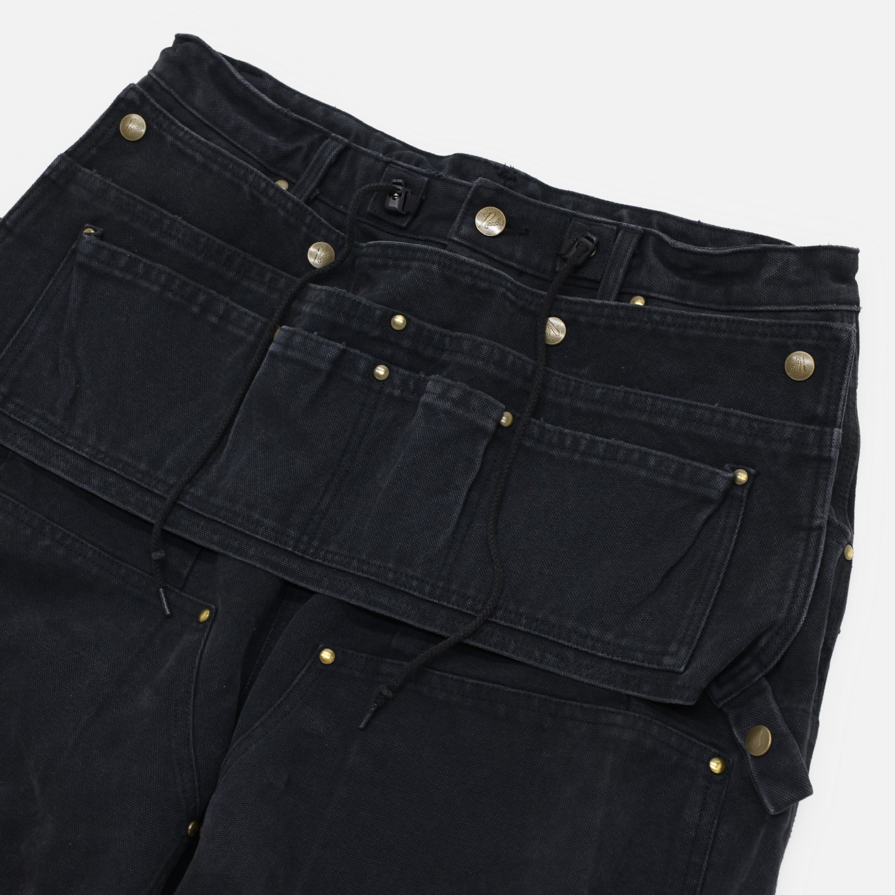 H.D PANT - APRON / 16OZ COTTON CANVAS (BLACK)