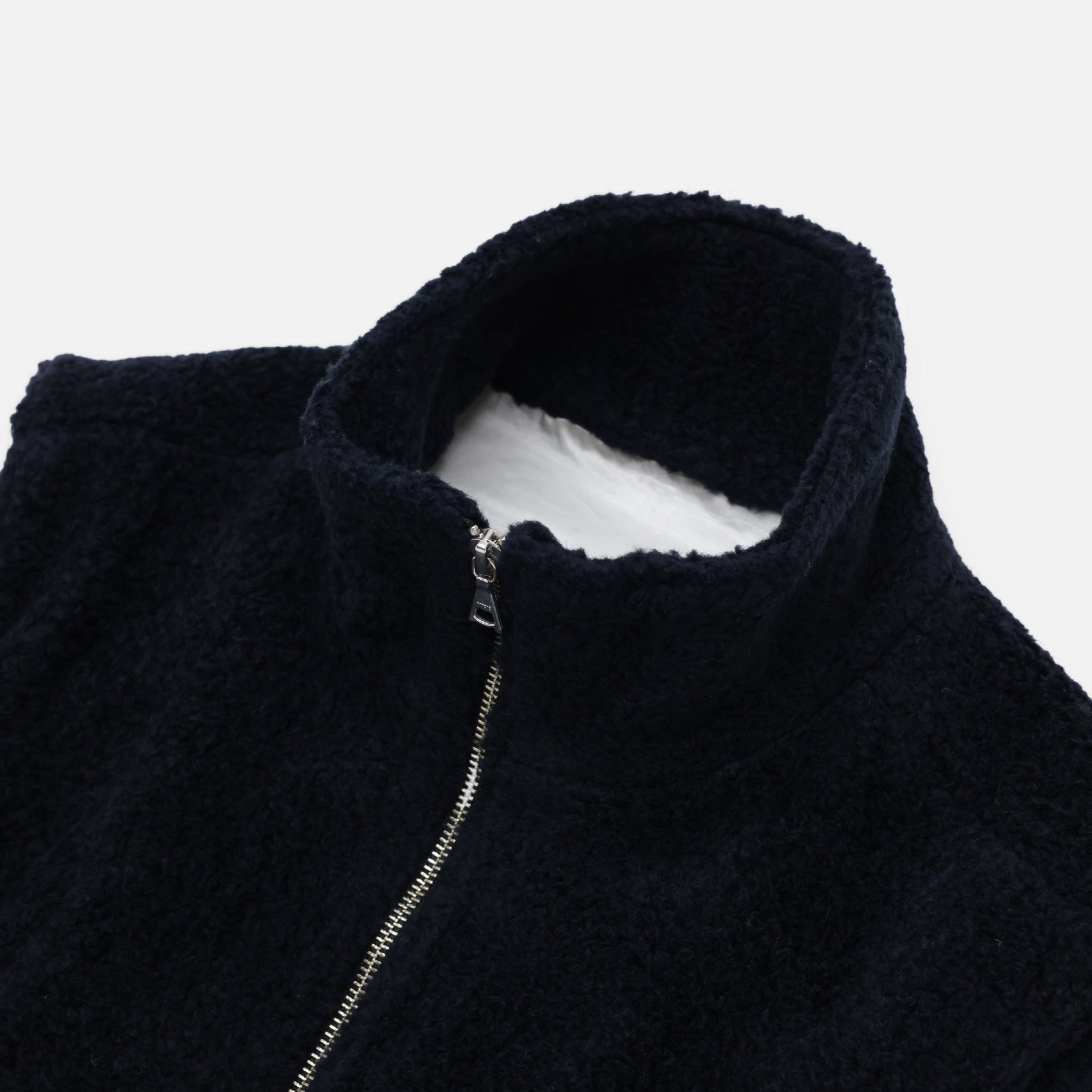 SHEEP BOA ZIP UP VEST(D .NAVY)