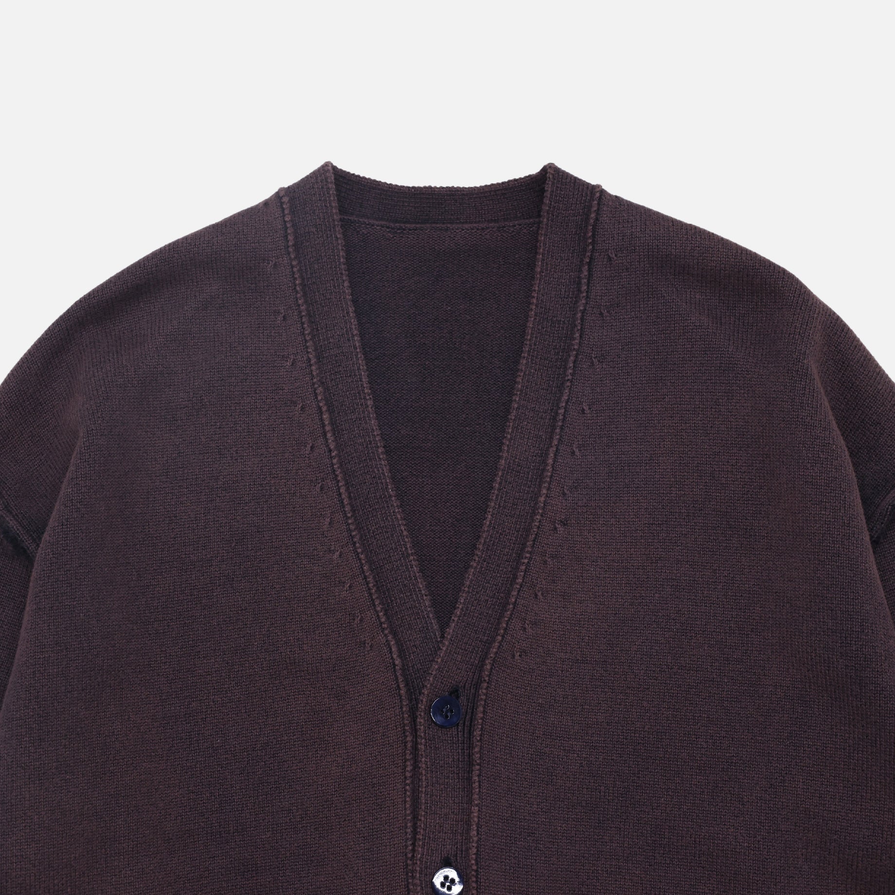 COTTON KNIT CARDIGAN (DARK NAVY)