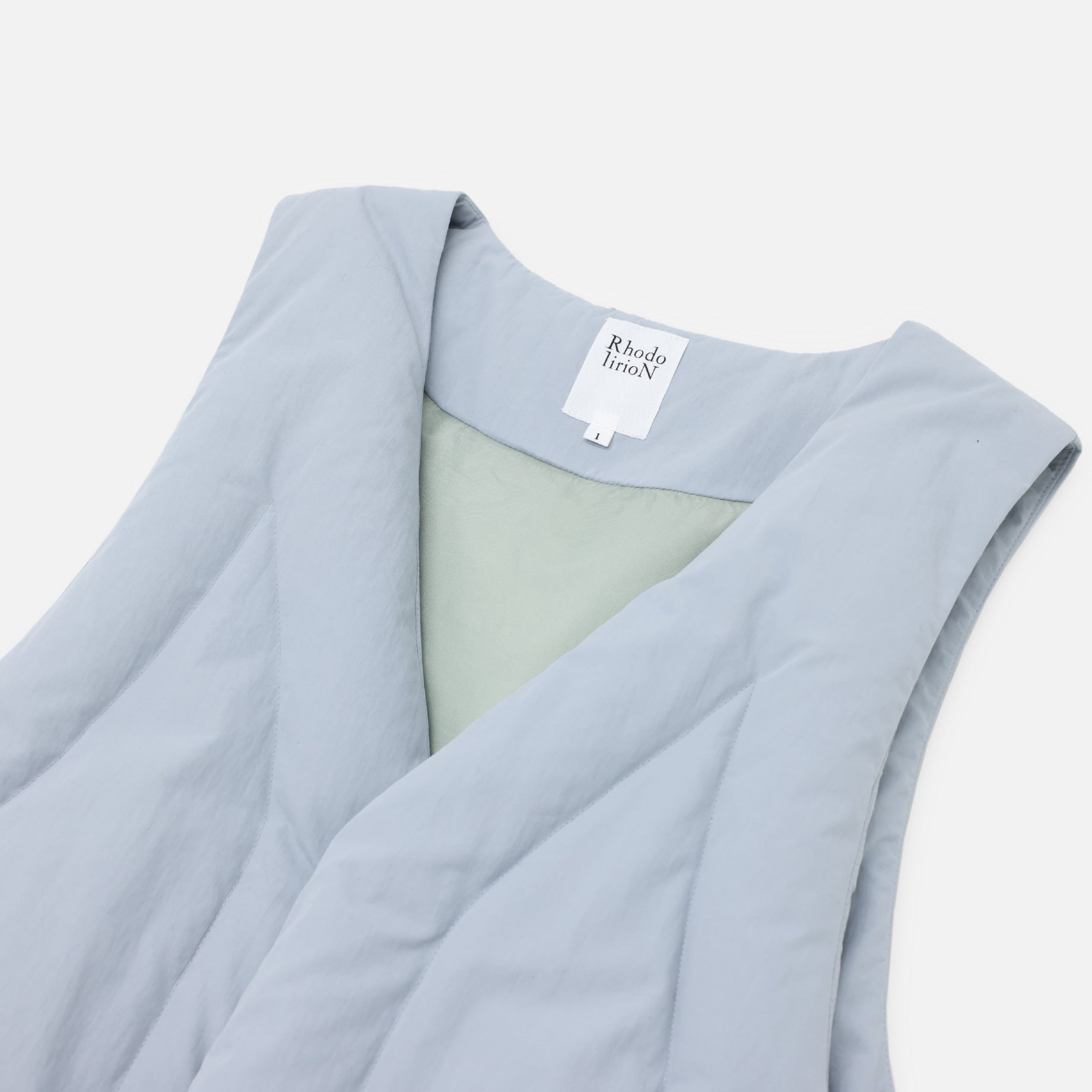 LONG DOWN VEST(LT.GREY)