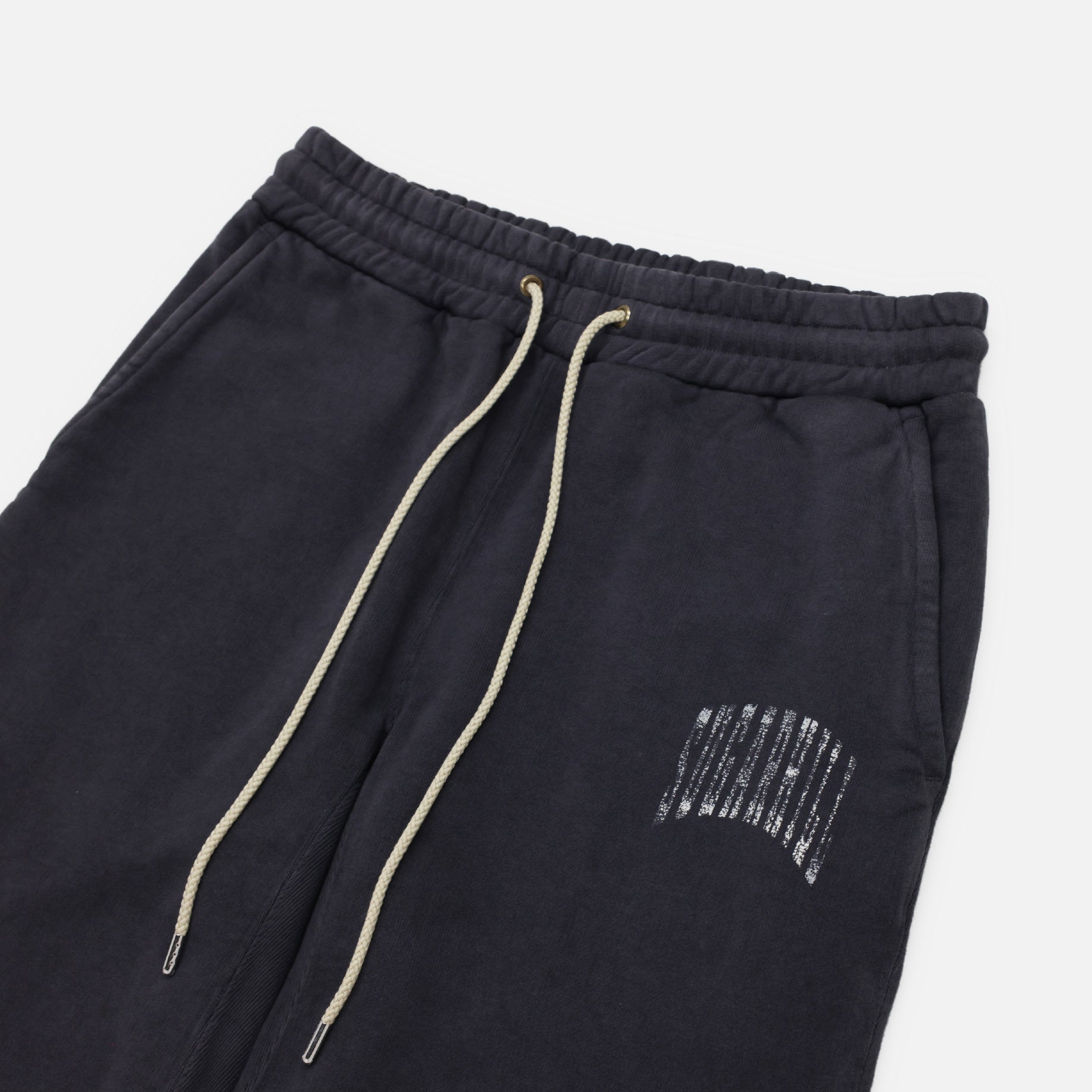 COLLEGE PRINTED SWEAT TROUSERS(AGED BLACK)