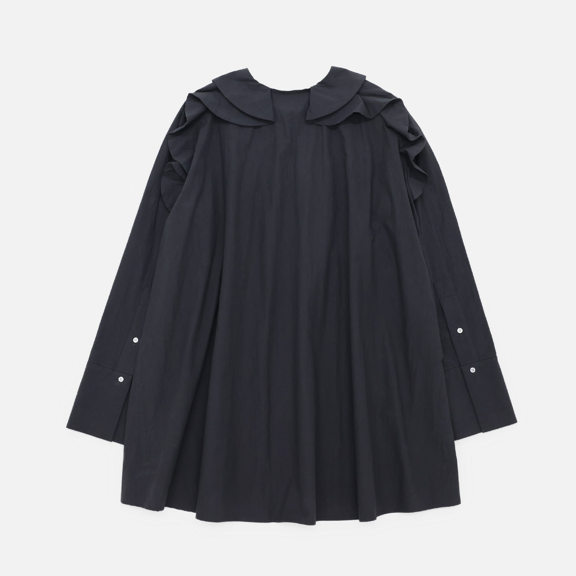 RUFFLED SHIRT(CHARCOAL)