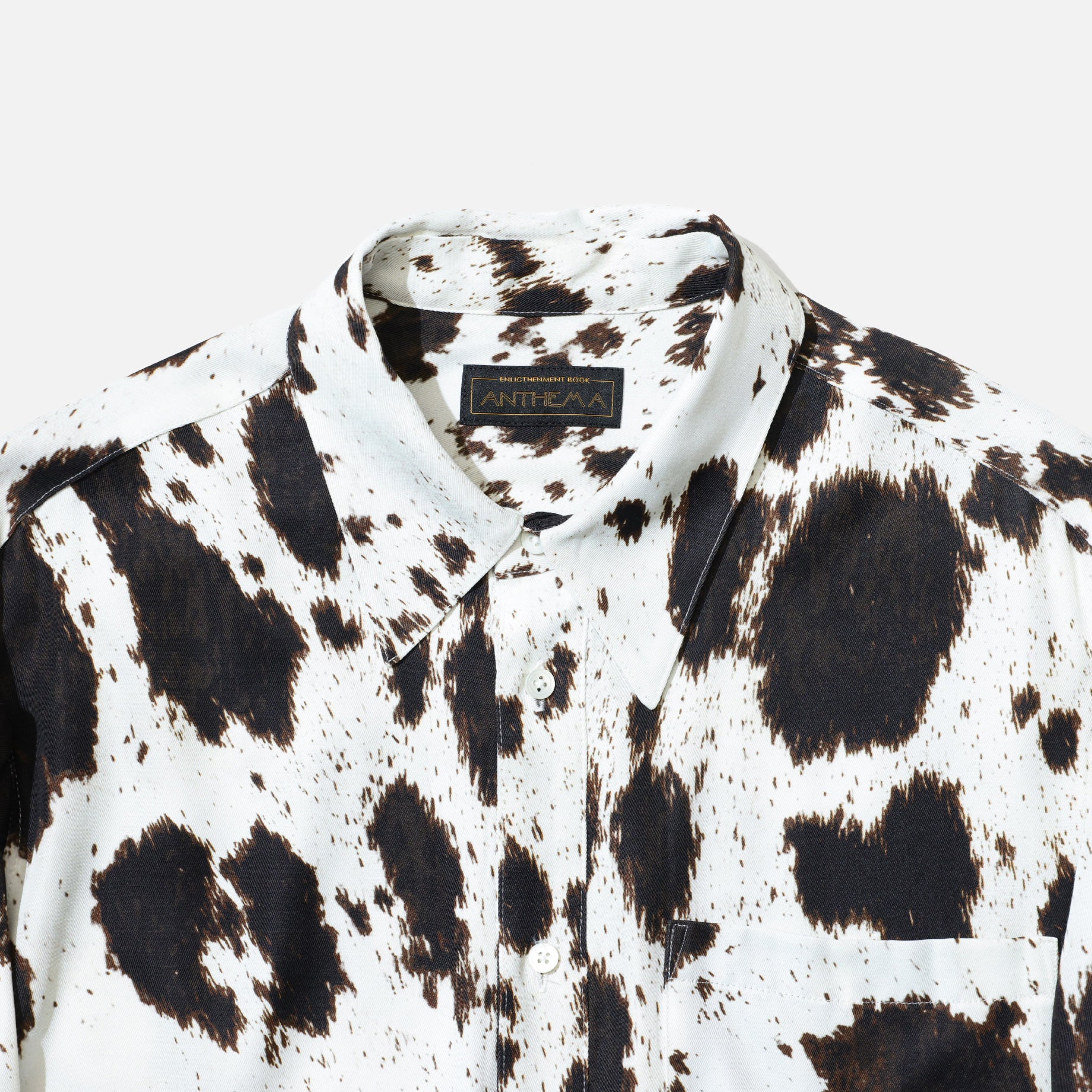 LAYER PATTERN PRINTED SHIRTS (FOG WHITE)