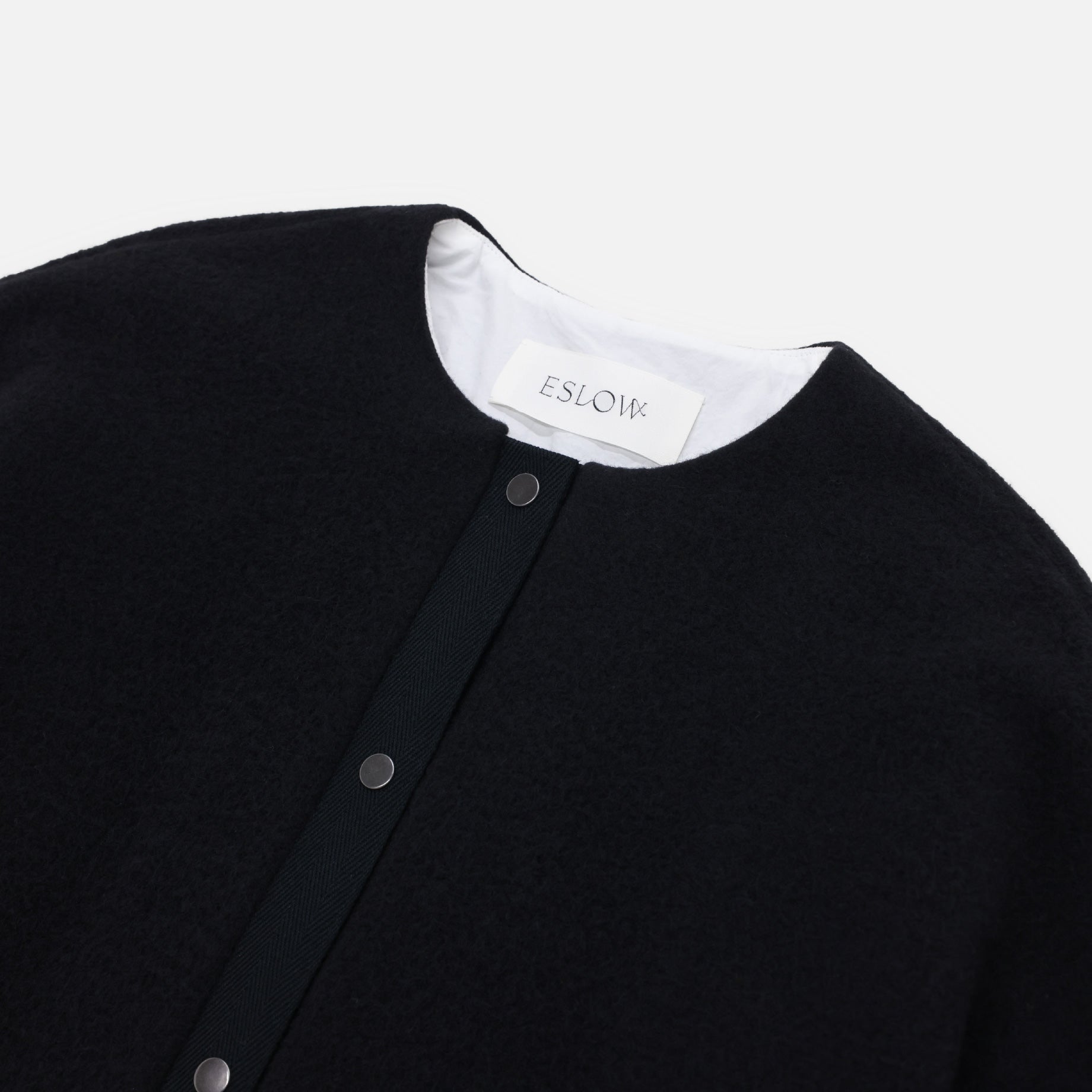 BRUSHED SWEAT JACKET(BLACK)