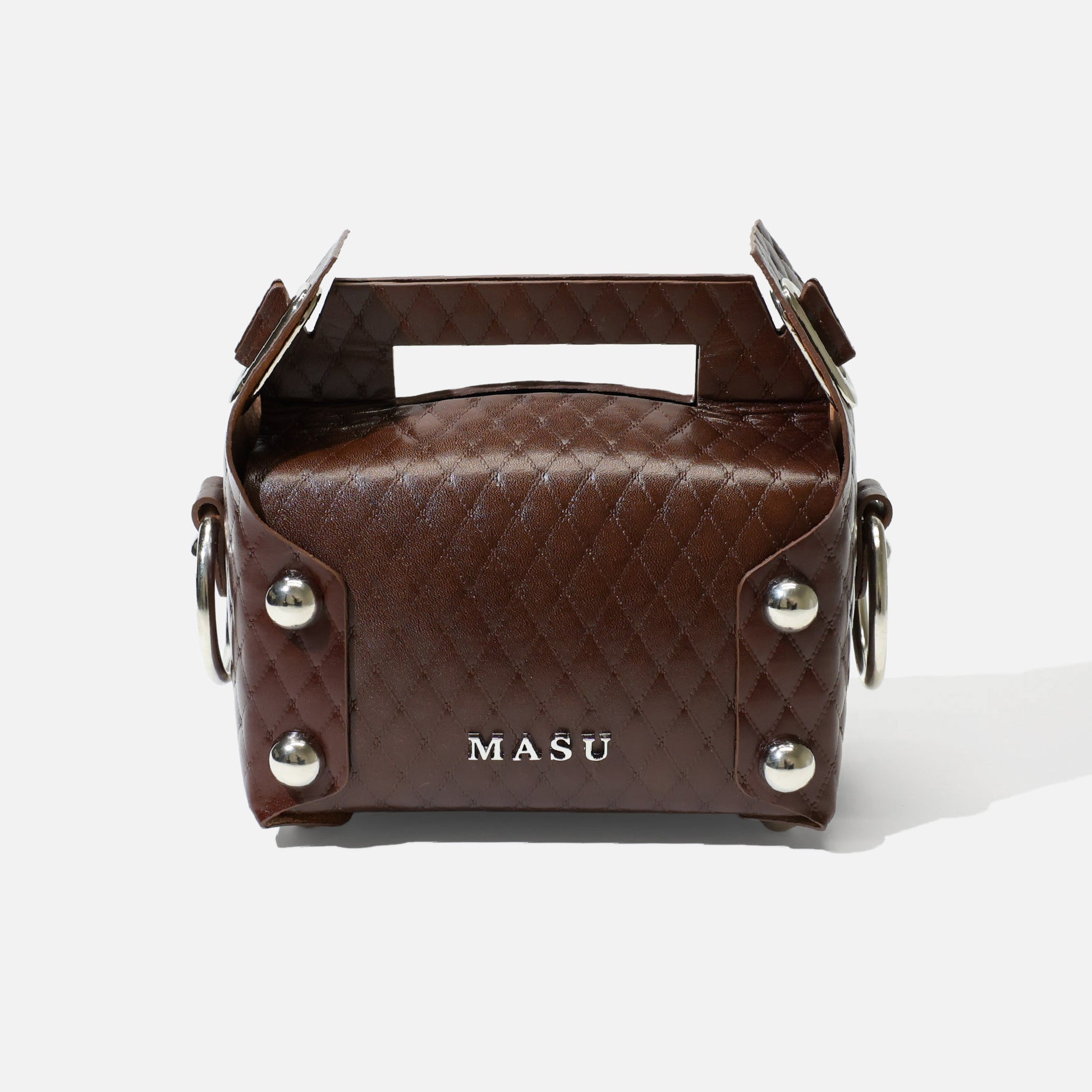 MASU LEATHER CAKE BAG(大) 数回使用 LEATHER CAKE BAG(BROWN) – UNEVEN HUB STORE|想像を超える