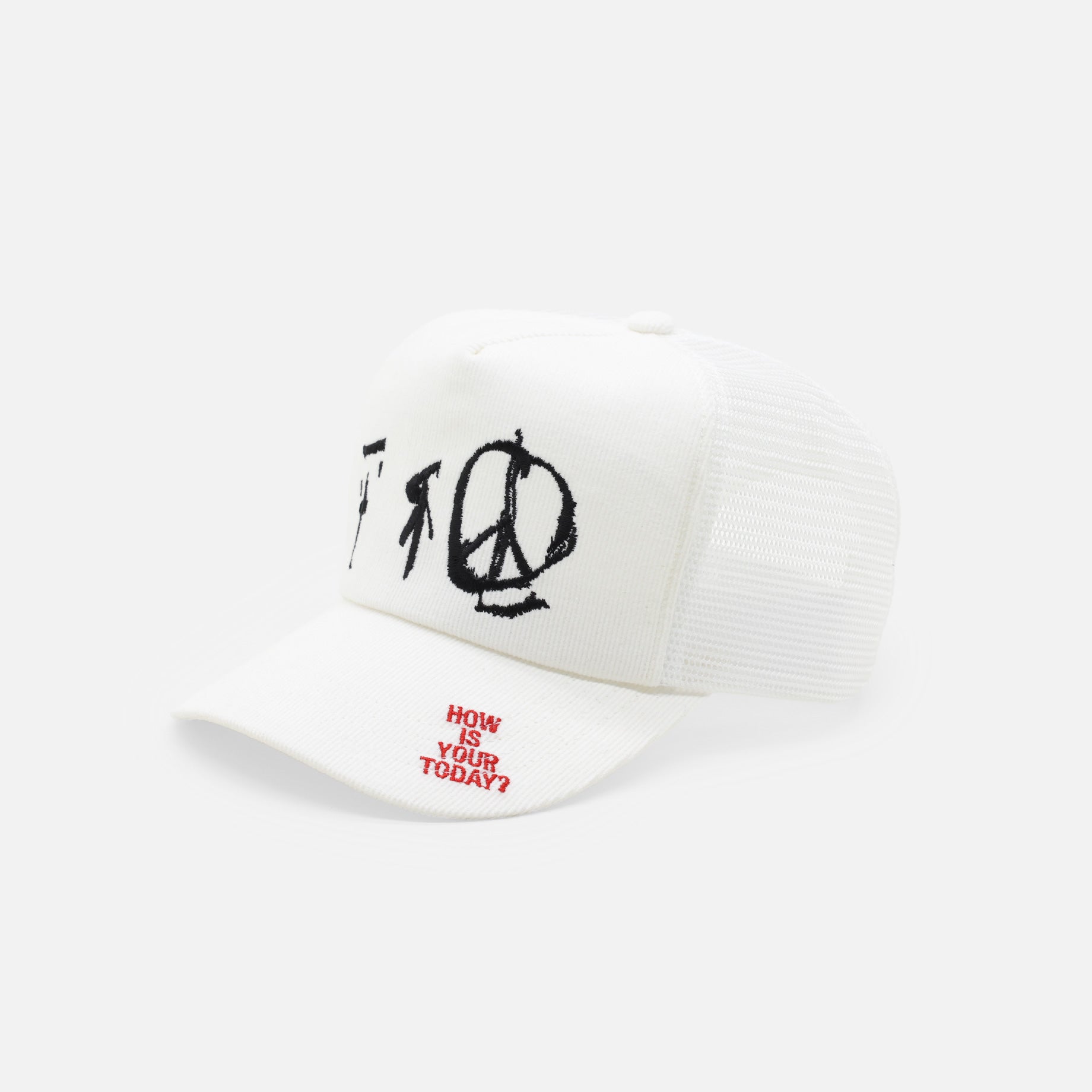 PRESIDENT MESH CAP "PEACE"(WHITE)