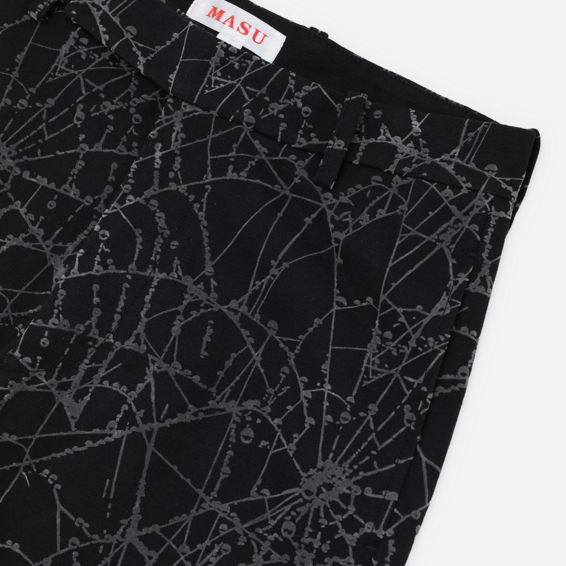FLOCKY WEB FLARE PANTS(BLACK)
