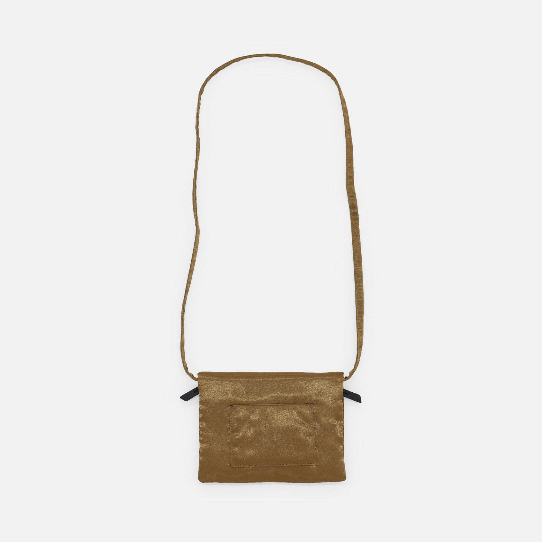 SATIN POCHETTE BAG(CAMEL)