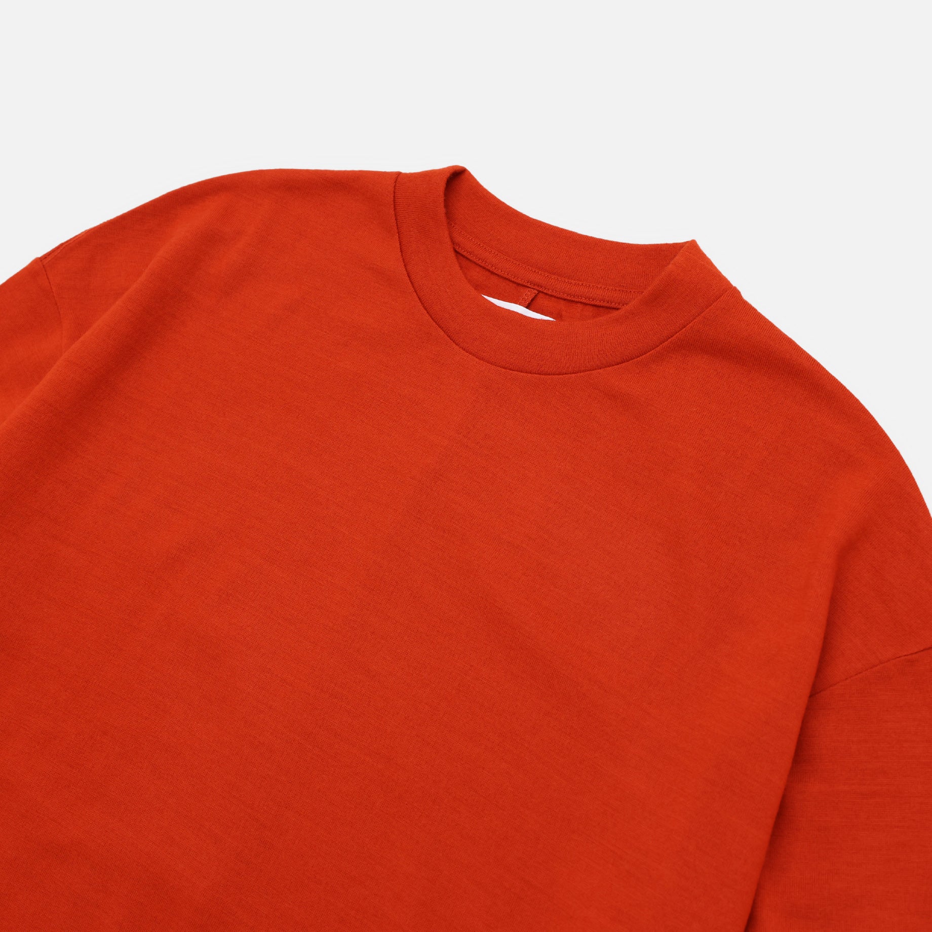 FINE WOOL LONG T(ORANGE)