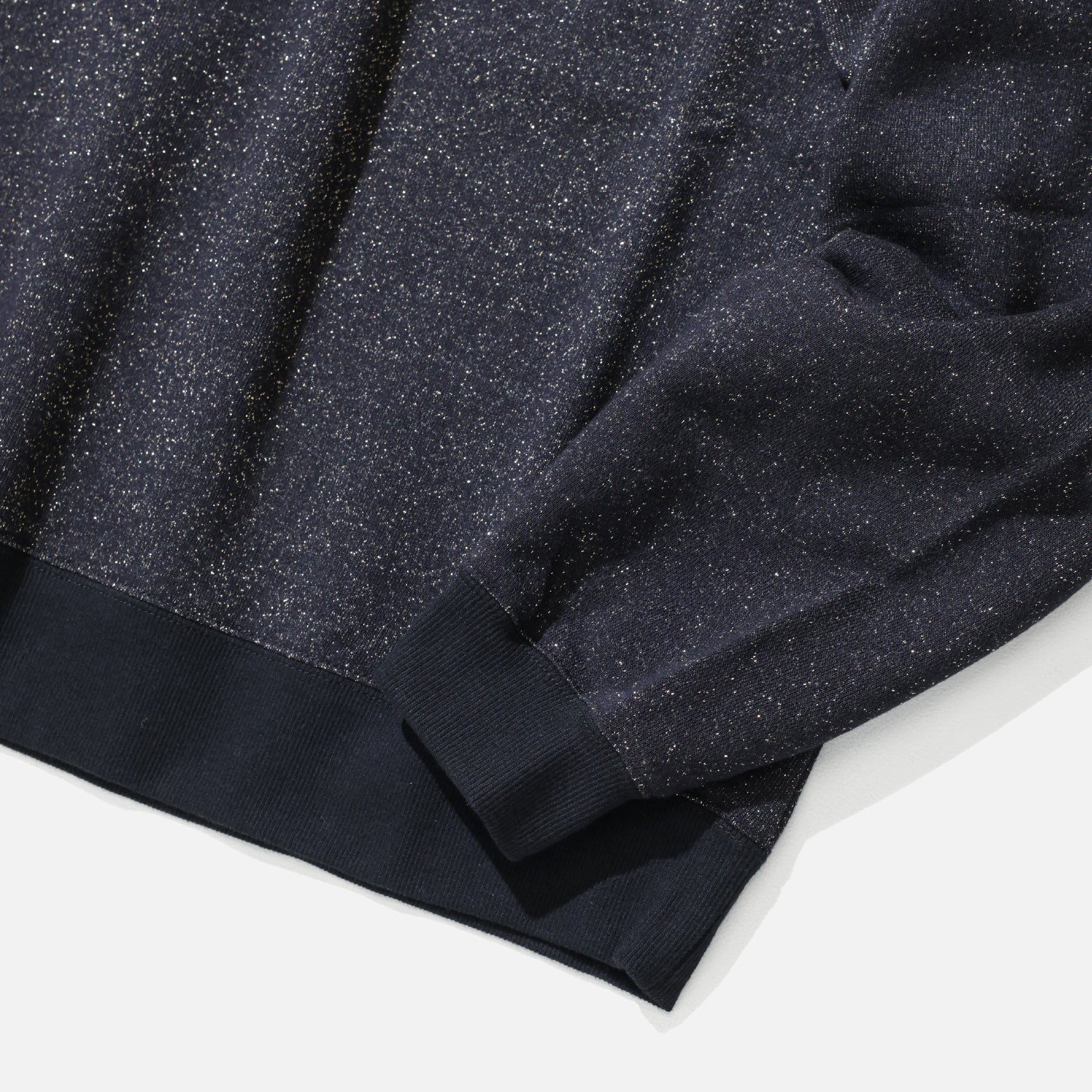 "PEACE" #01 GLITTER CN SWEAT (BLACK)