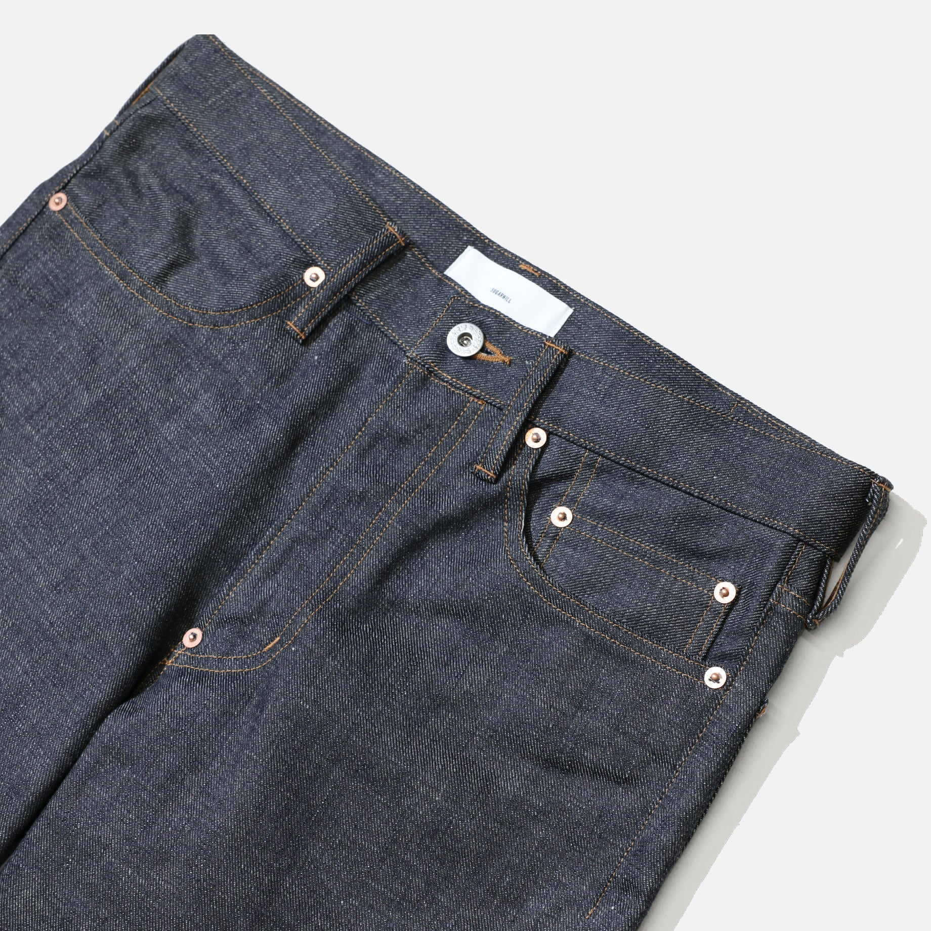 MODERN DENIM FLARED TROUSERS(RIGID INDIGO)