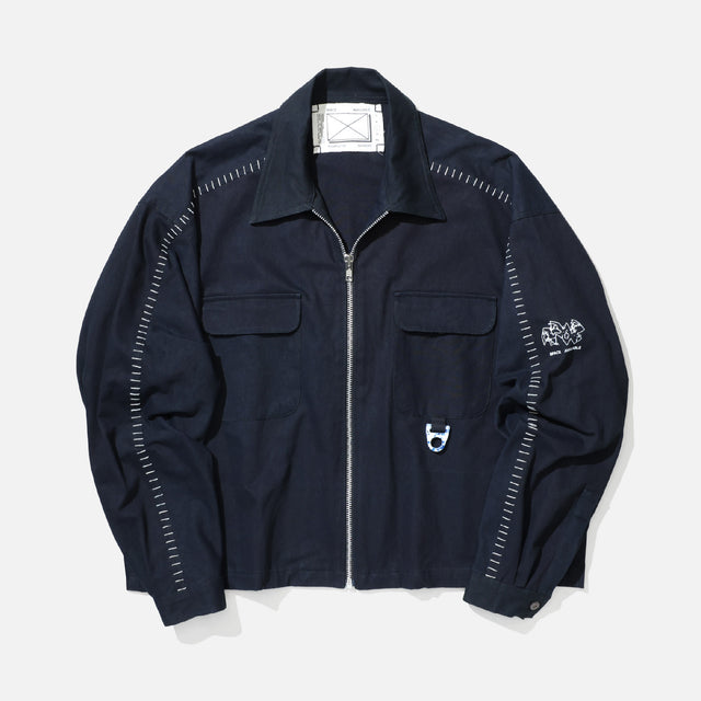 RECYCLING UNIFORM WORK JACKET(BLACK)