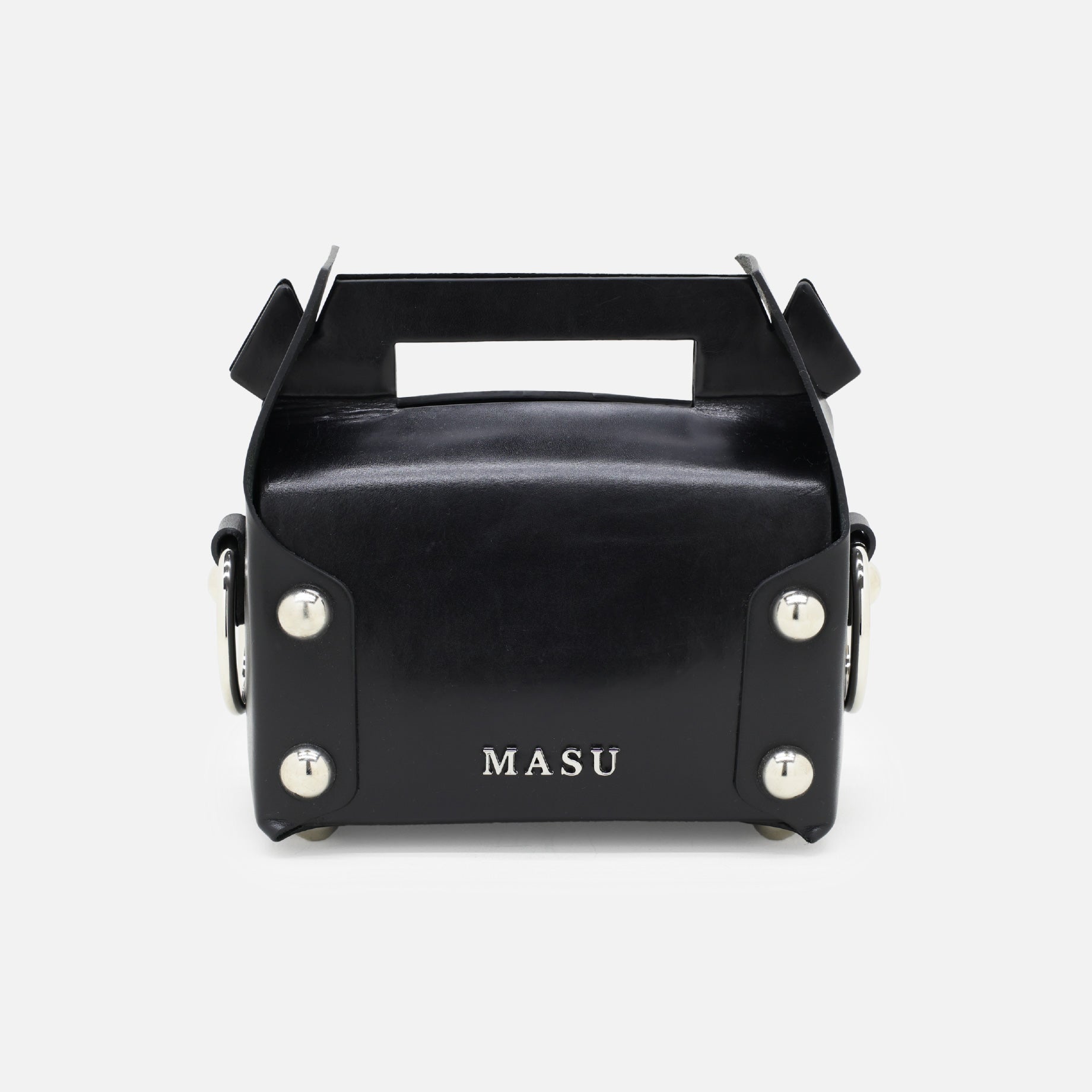 バッグ MASU 24aw Leather Cake Mini Bag MASU(エムエーエスユー)のLEATHER CAKE MINI BAG BROWN(バッグ