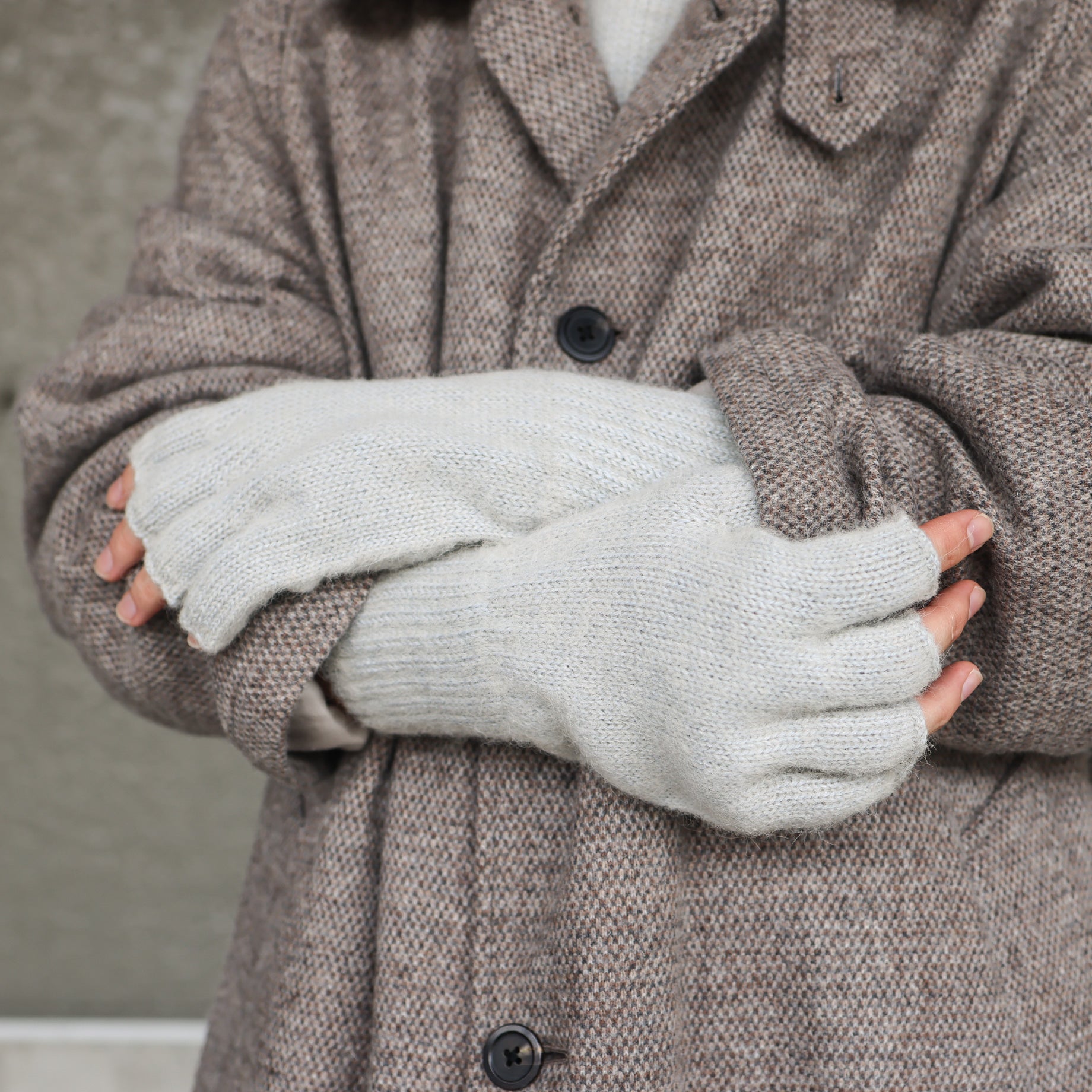 KNIT GLOVES(IVORY)