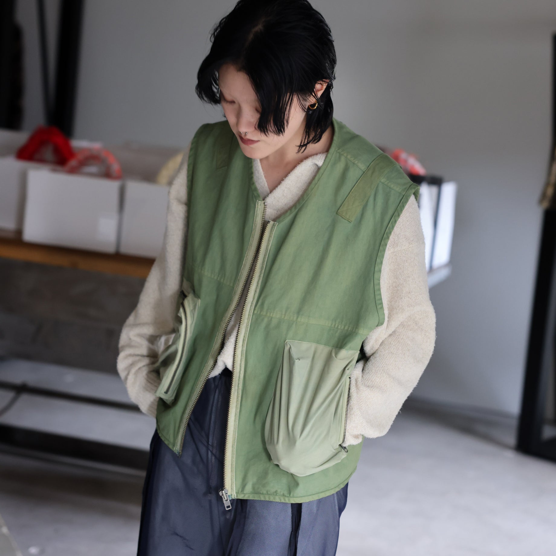 SA UTILITY VEST(GREEN)