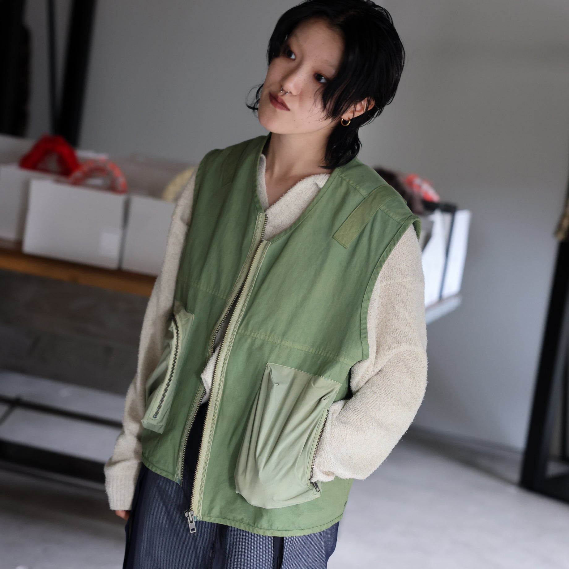 SA UTILITY VEST(GREEN)