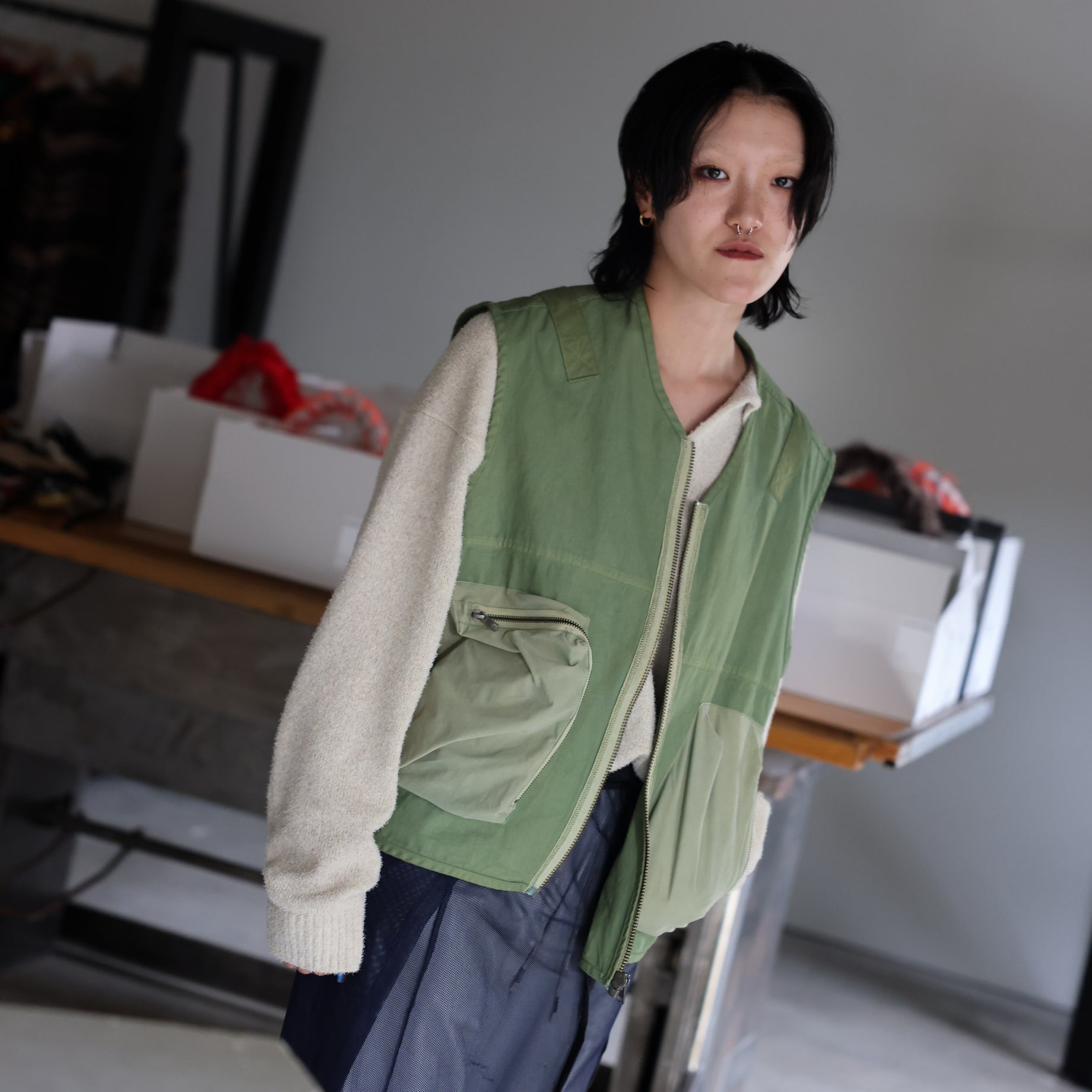 SA UTILITY VEST(GREEN)