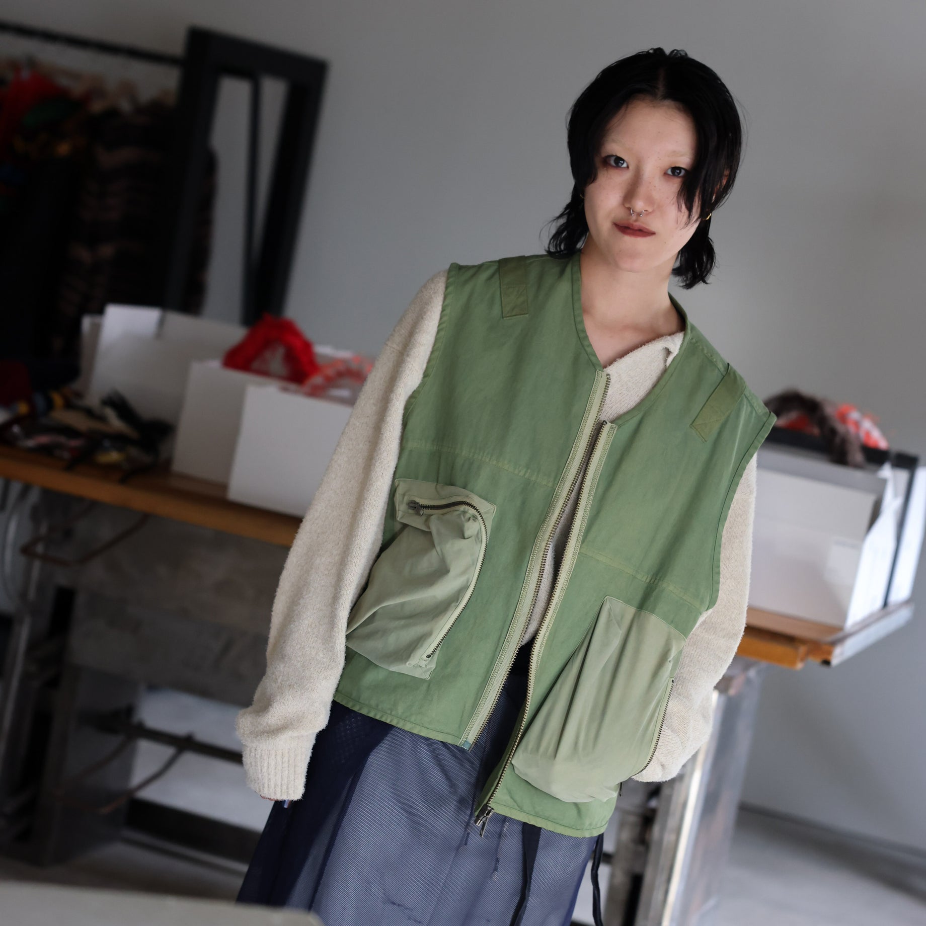 SA UTILITY VEST(GREEN)