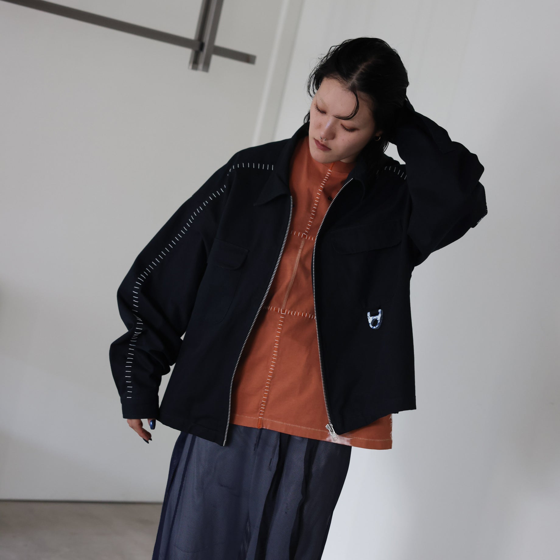 RECYCLING UNIFORM WORK JACKET(BLACK)