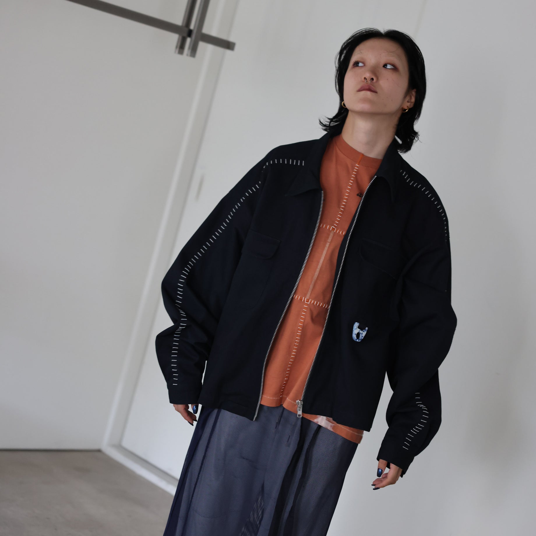 RECYCLING UNIFORM WORK JACKET(BLACK)
