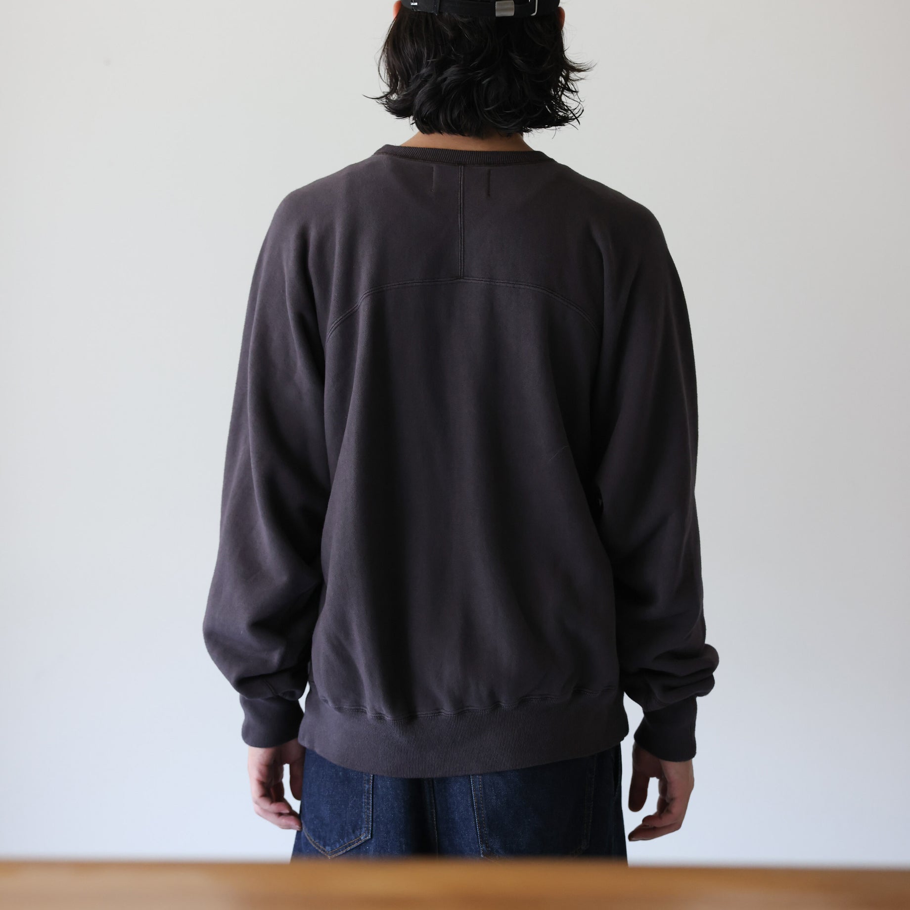 CREW NECK SWEAT PULLOVER (PURPLE)