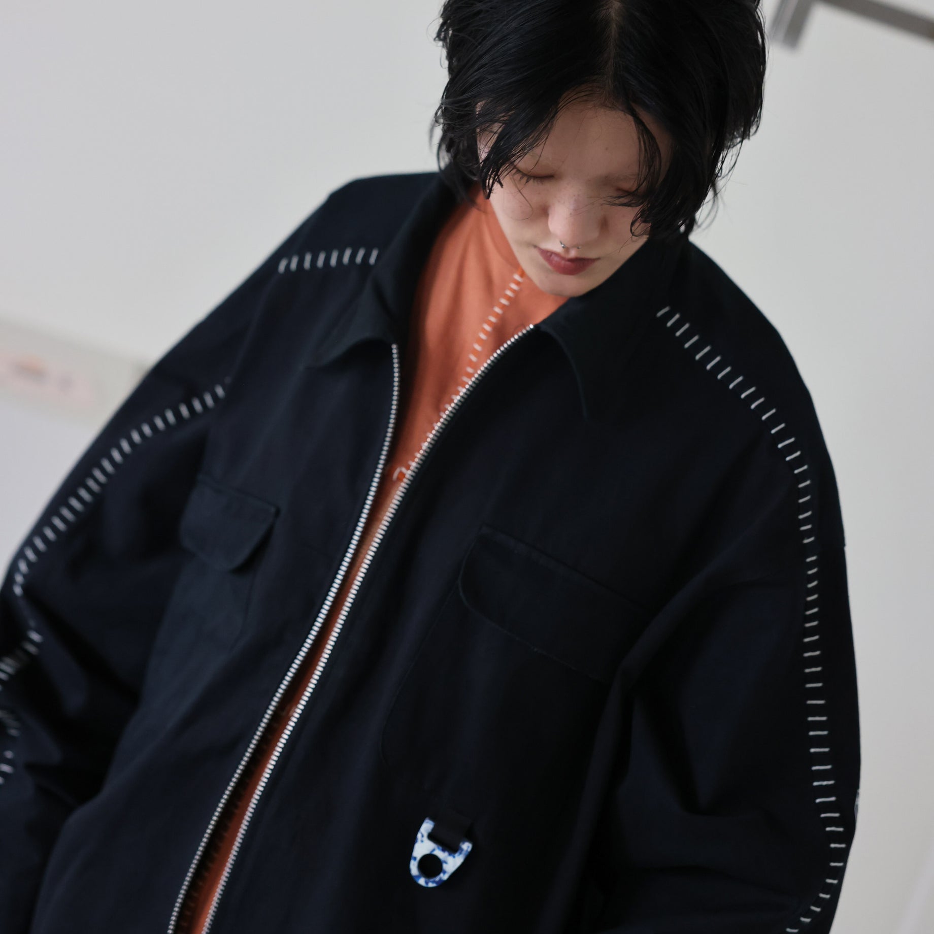 RECYCLING UNIFORM WORK JACKET(BLACK)