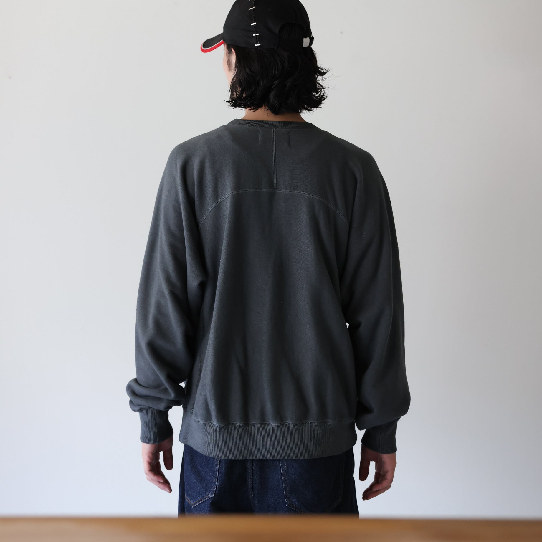 CREW NECK SWEAT PULLOVER (SAGE)