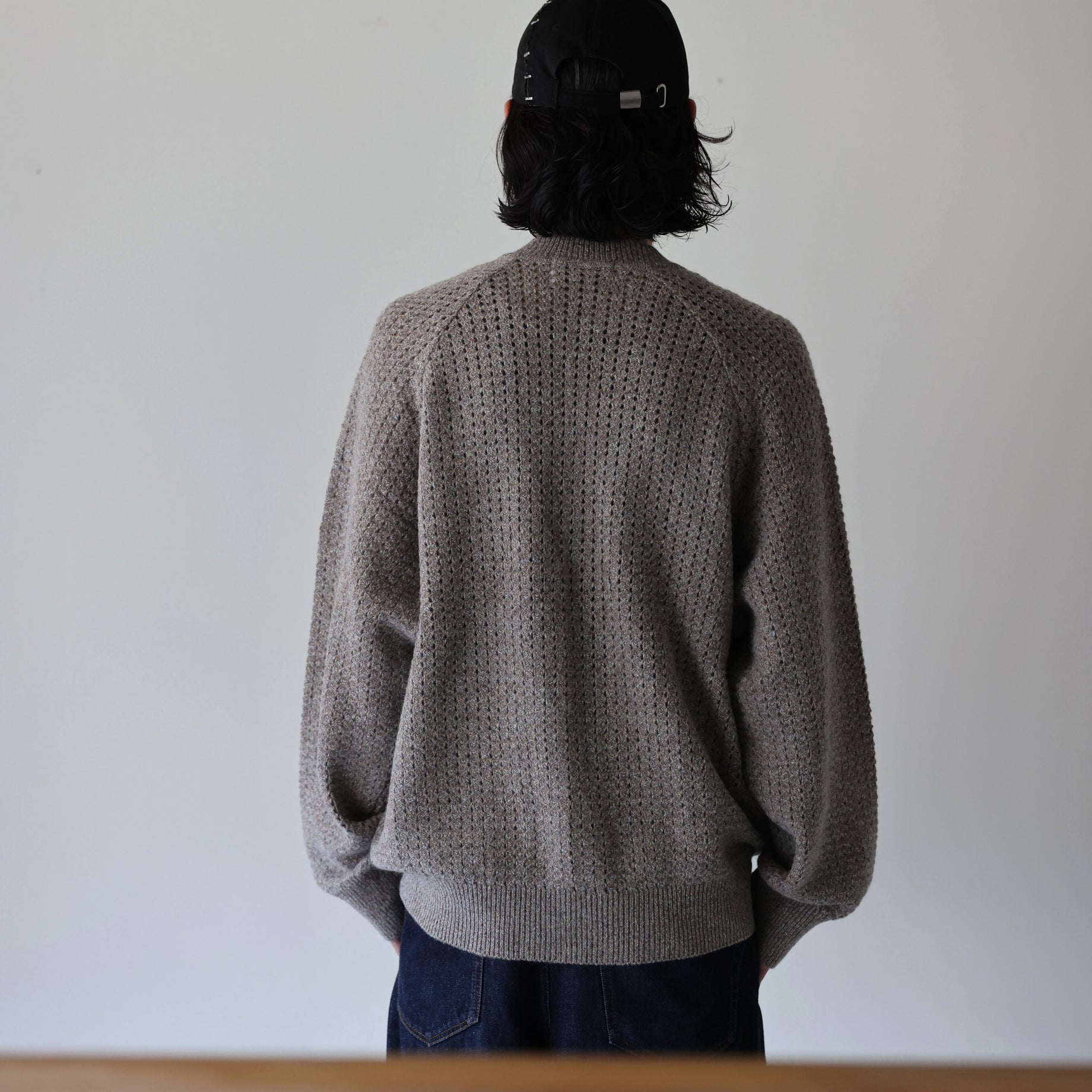 COLOR NEP WOOL CARGIDAN (BEIGE)