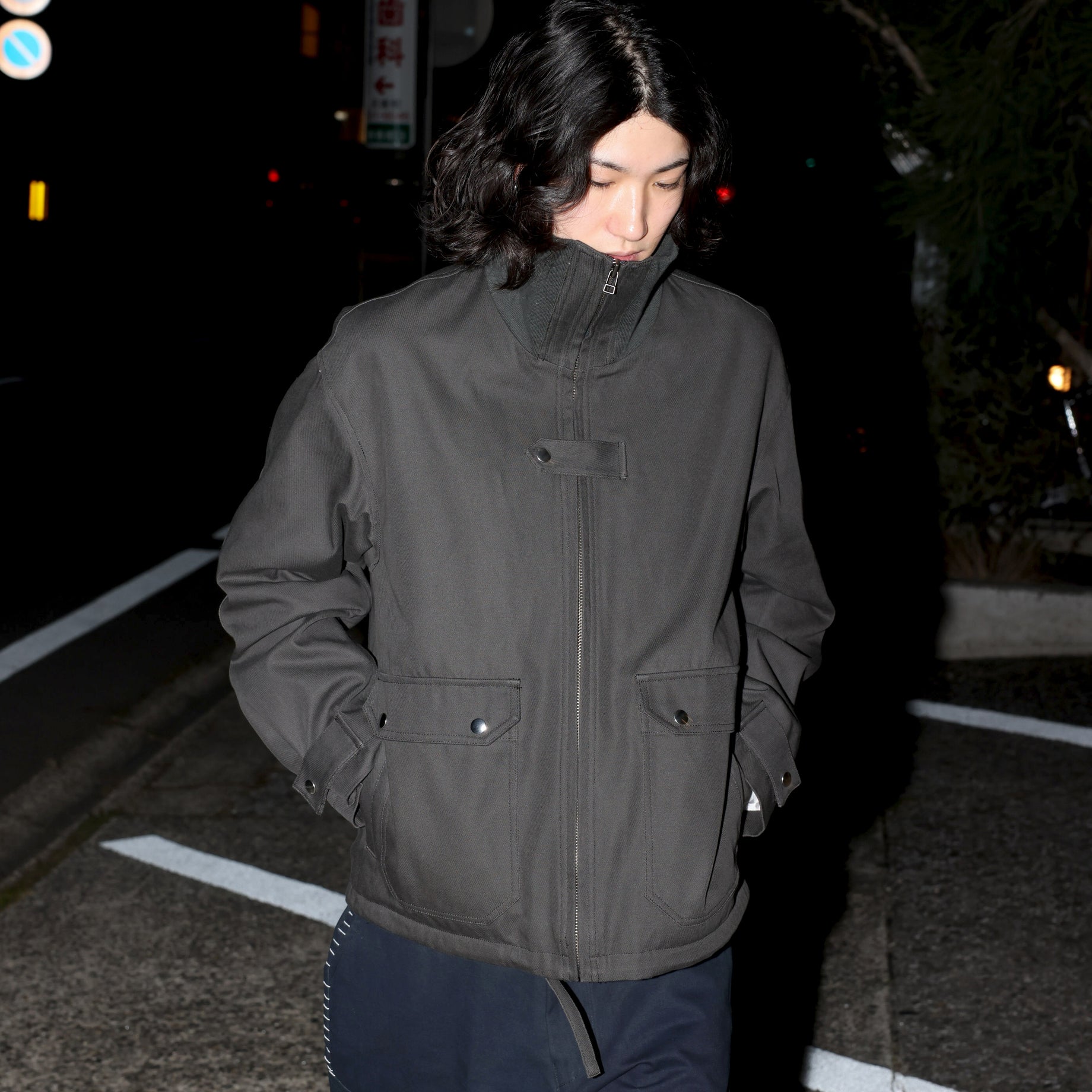 FLIGHT JACKET (DARK GREY)