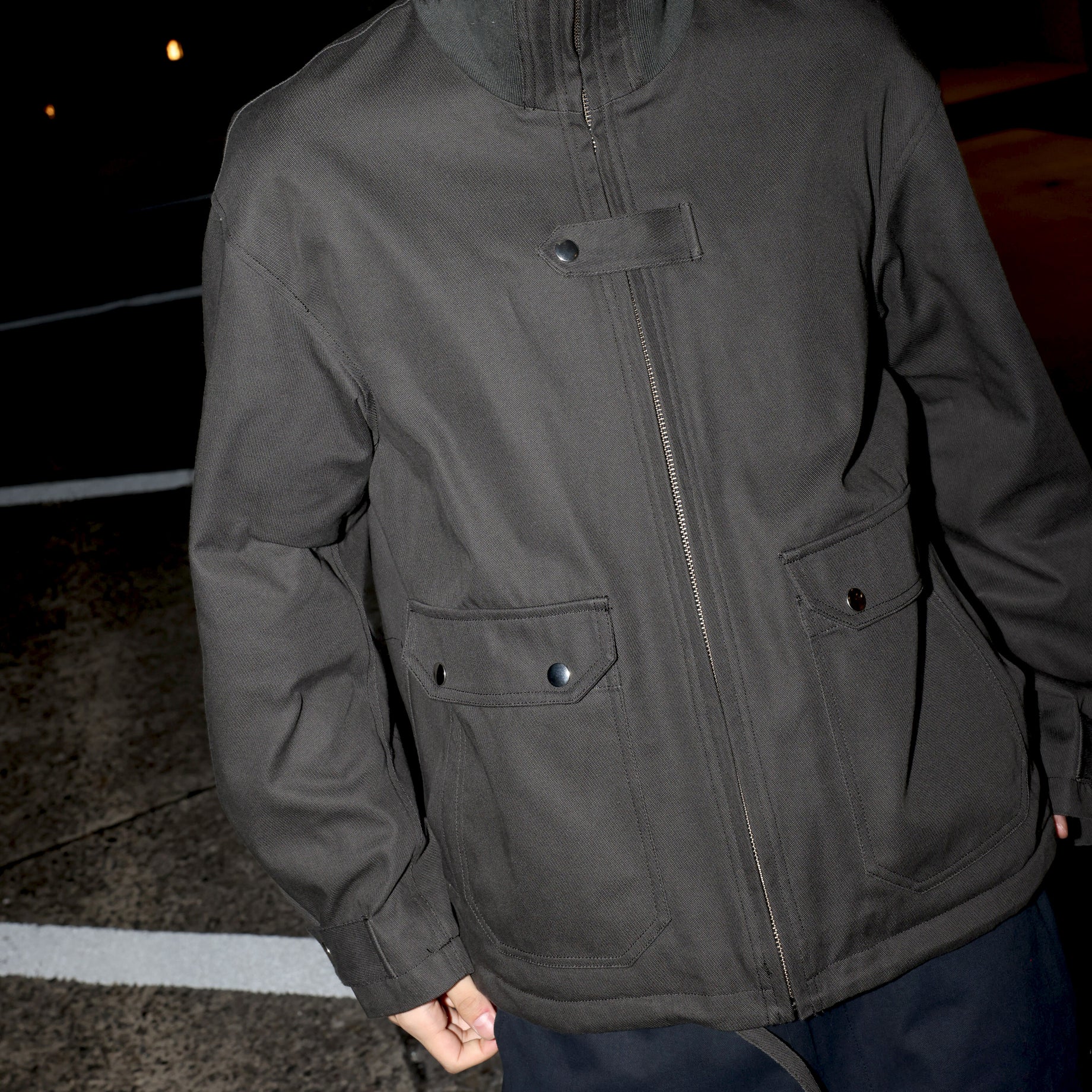 FLIGHT JACKET (DARK GREY)