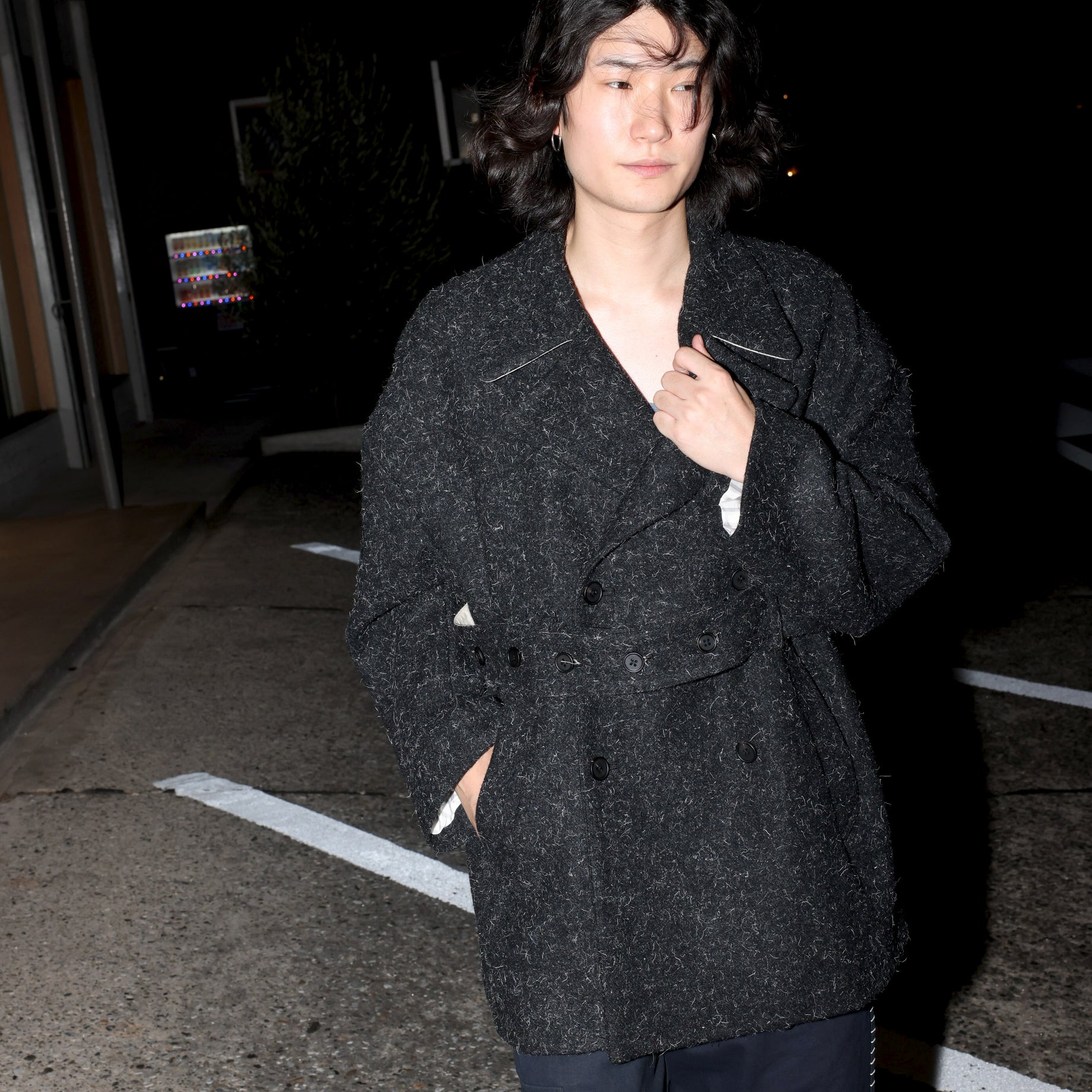 HUGE PEA COAT (BLACK)