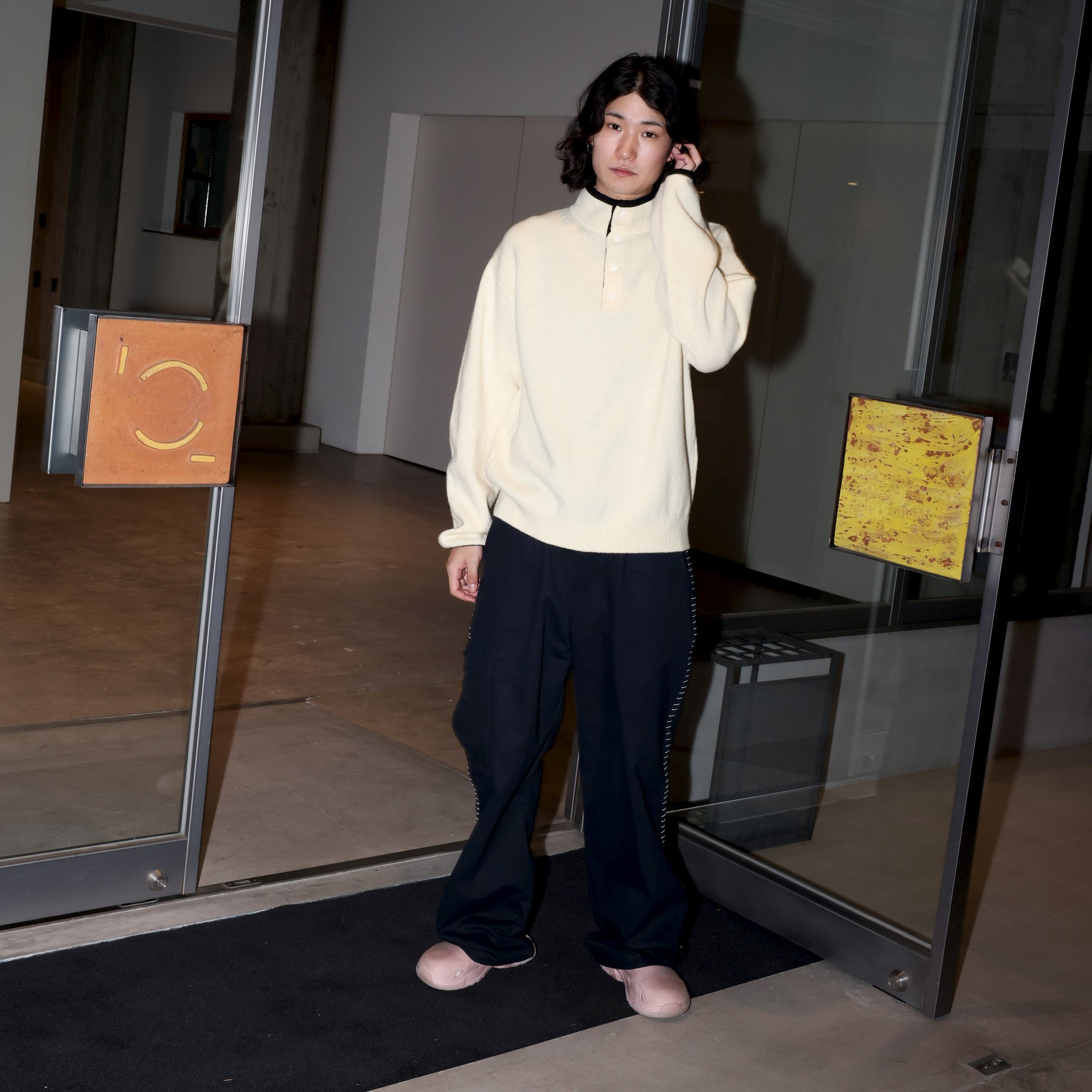 5G WOOL PULLOVER KNIT (OFF WHITE)