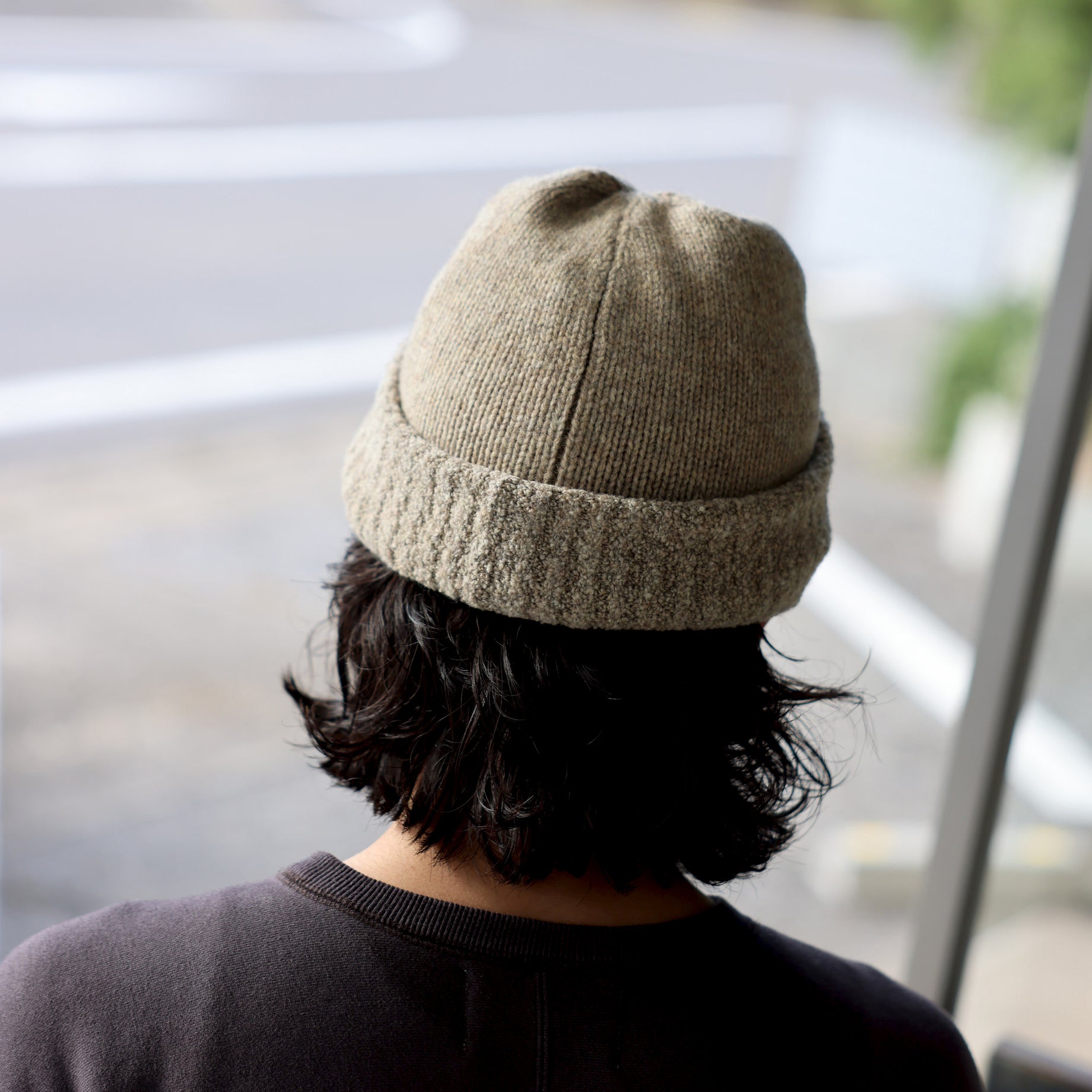 WOOL KNIT CAP (BEIGE)