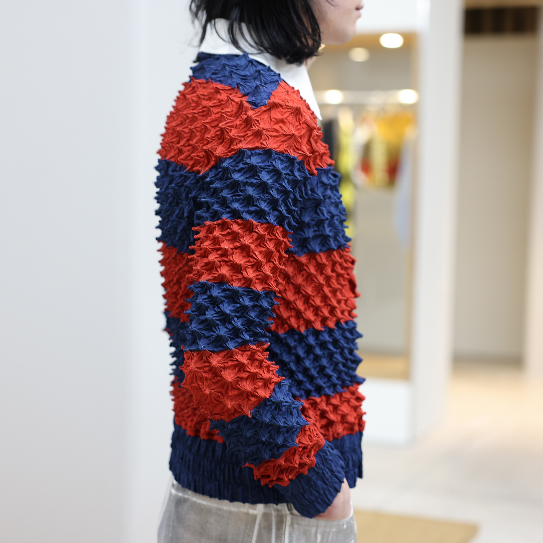 SPIKY RUGGER SHIRT(RED)