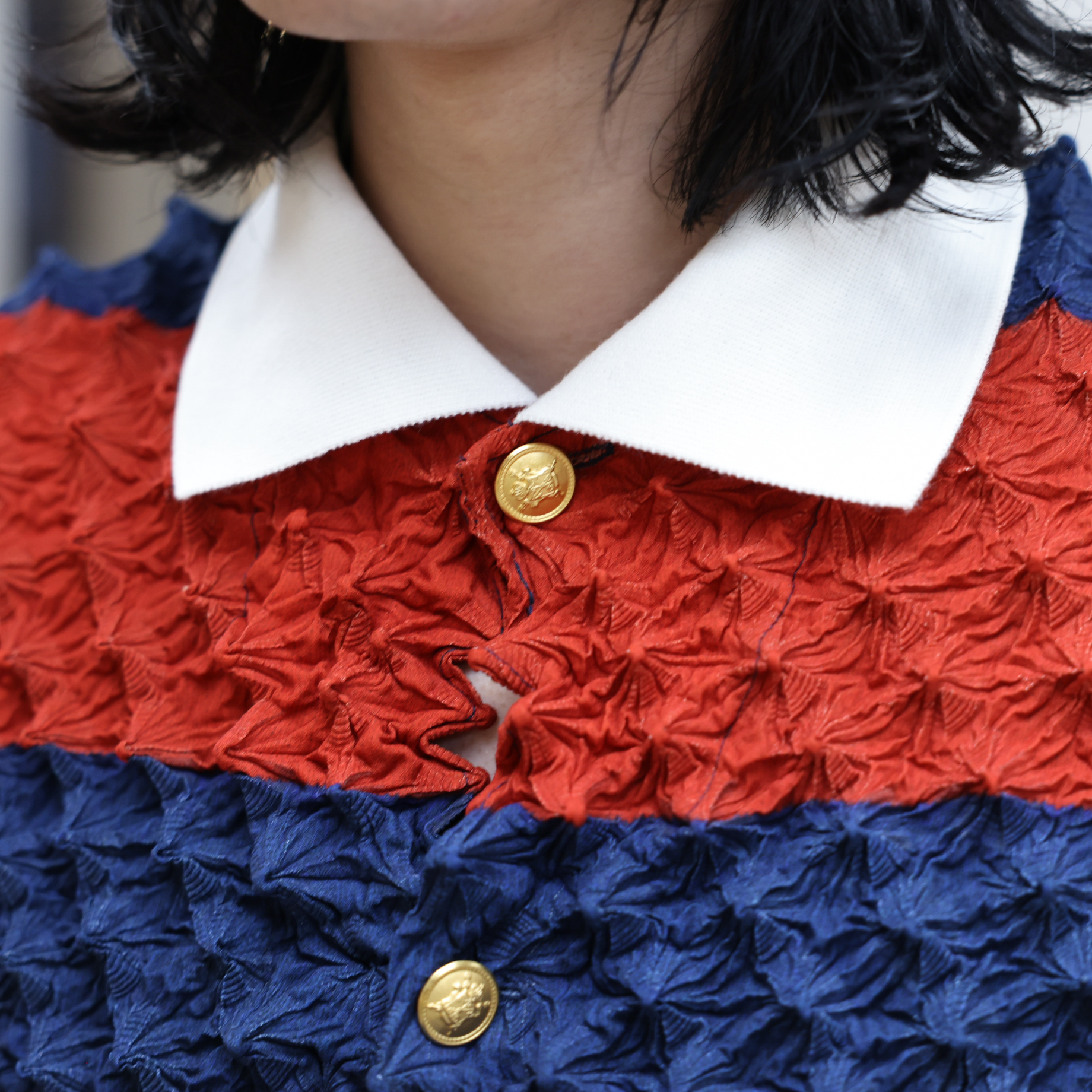 SPIKY RUGGER SHIRT(RED)