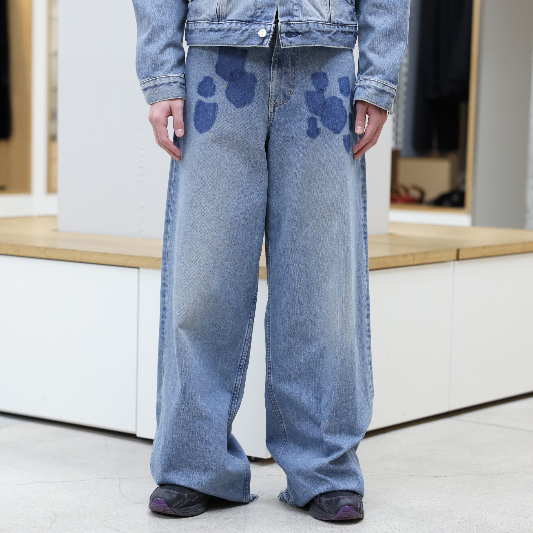 "MASU BOYS" EMBLEM BAGGY JEANS(INDIGO)