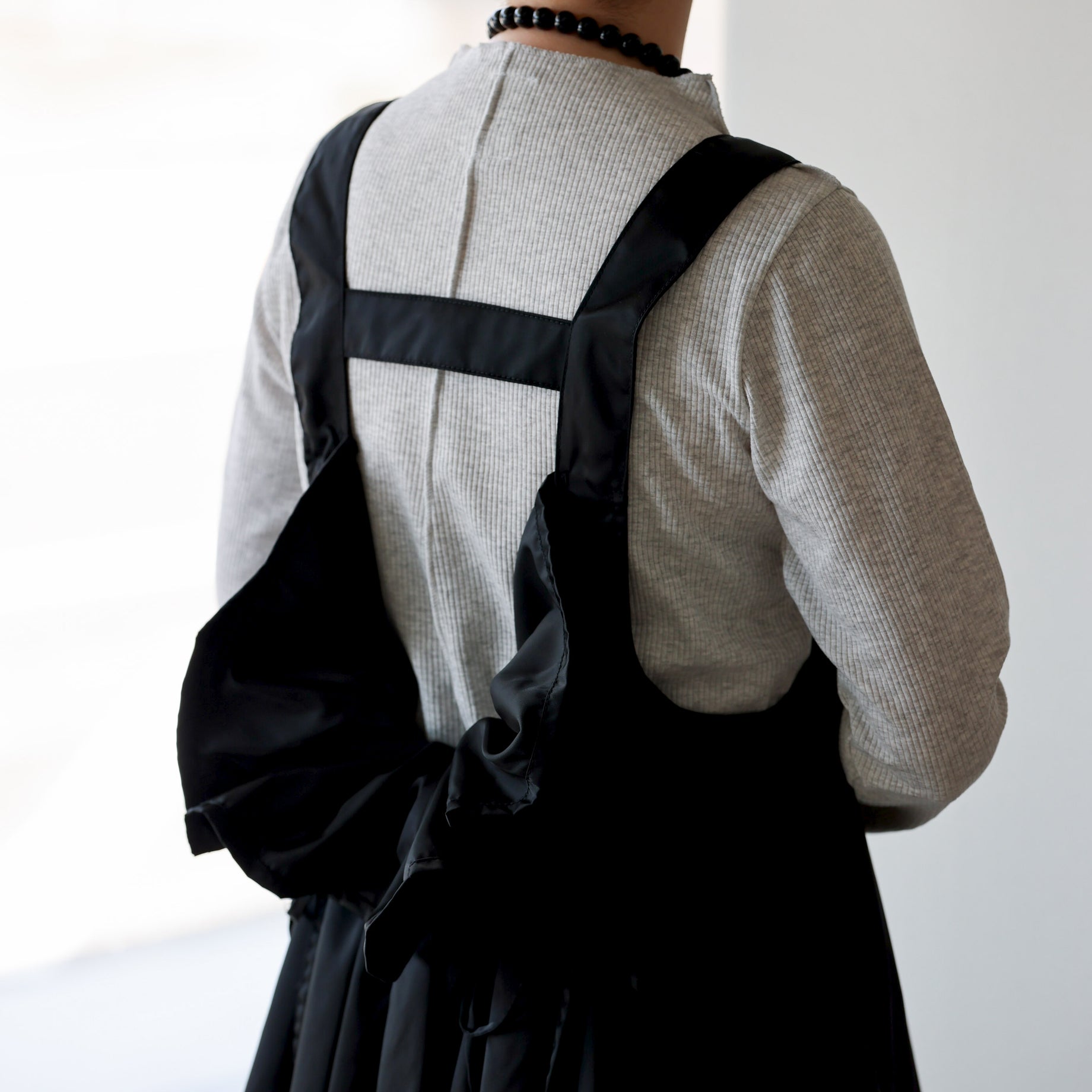 JUMPER DRESS - MILITARY TWILL(BLACK)